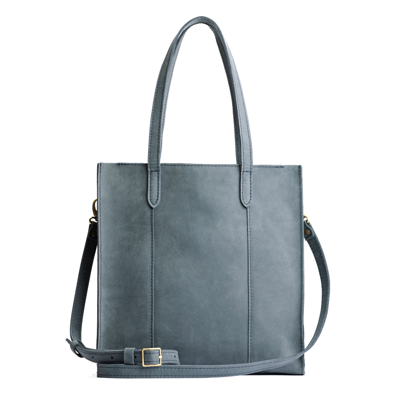 Storm North/South | Structured large tote bag with overlapping panels and crossbody strap