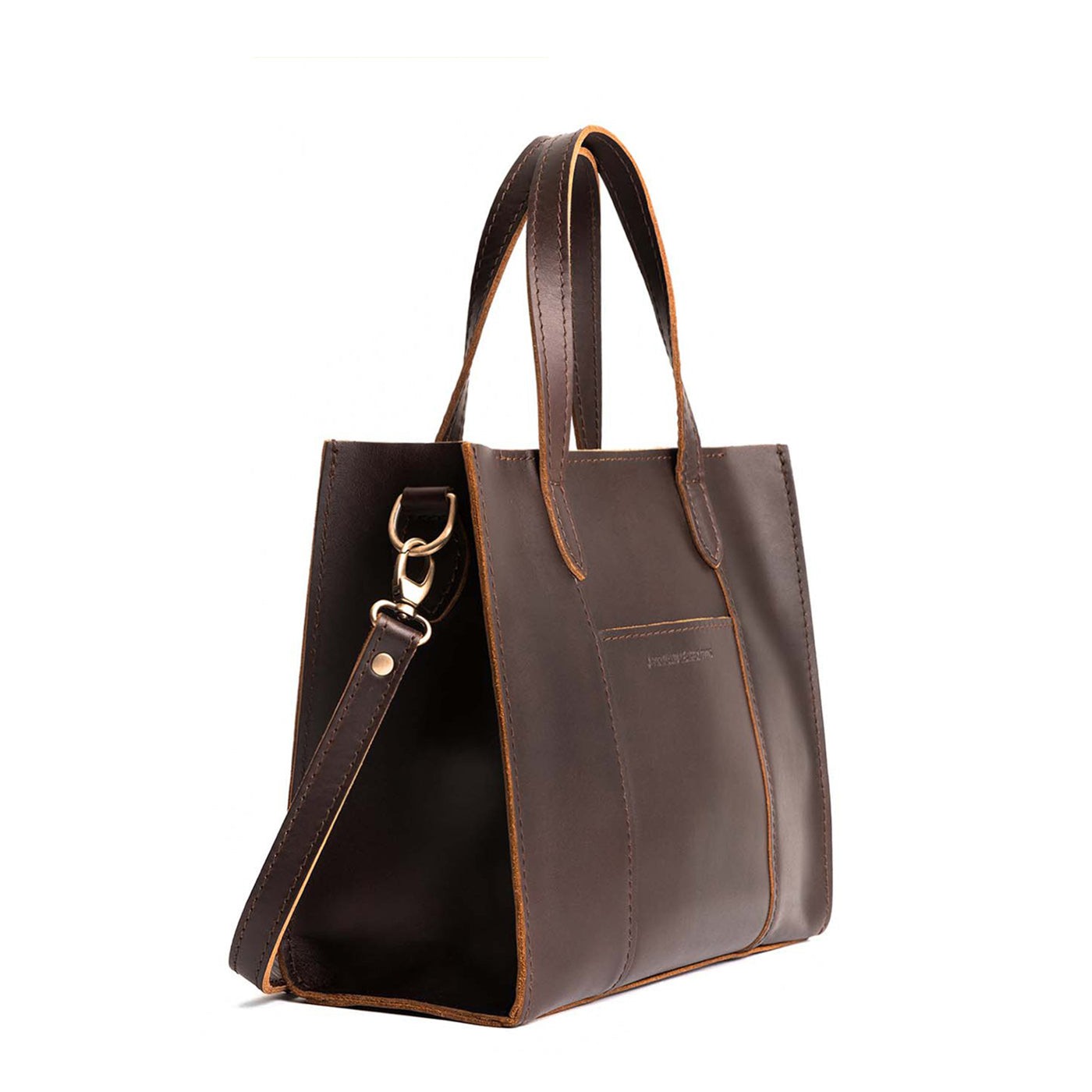 Grizzly*Zipper | Structured mid-size tote bag with overlapping panels and crossbody strap