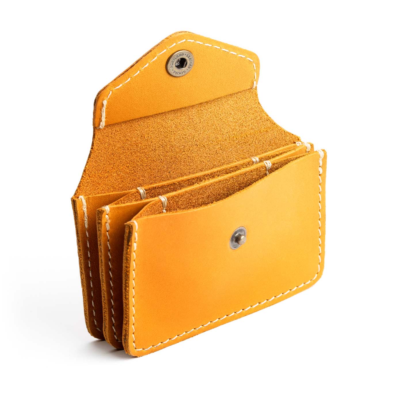 Sunflower*Plus | Small leather wallet with snap closure