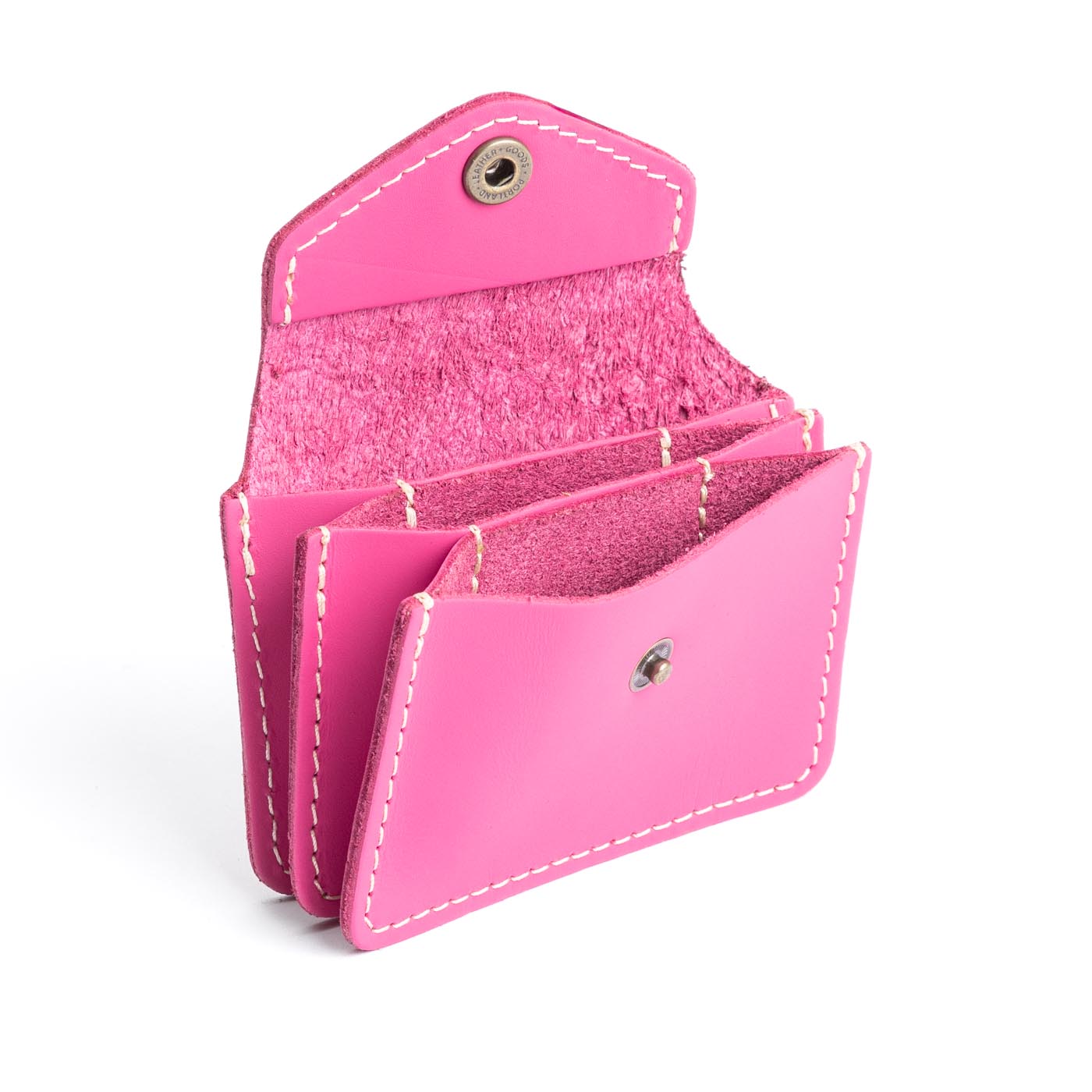 Margot Plus | Small leather wallet with snap closure