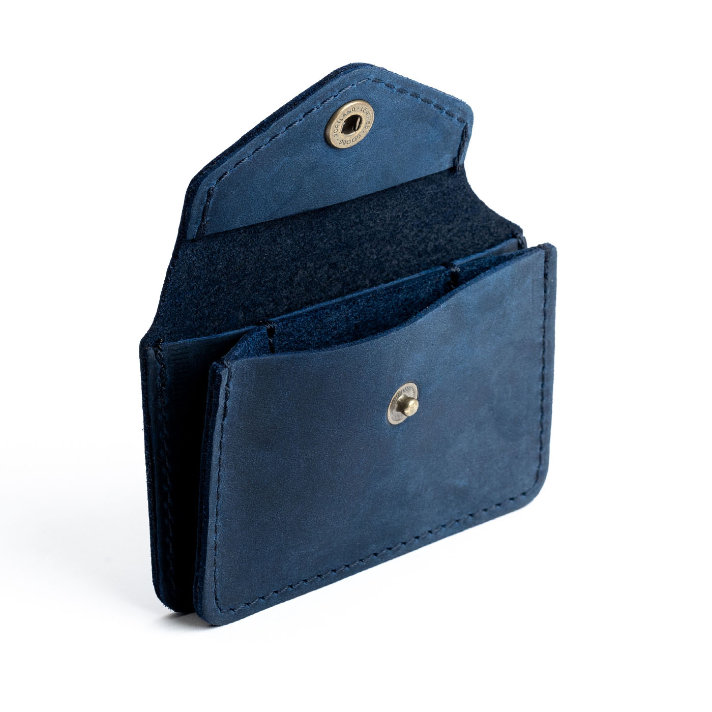 Deep Water*Classic | Small leather wallet with snap closure