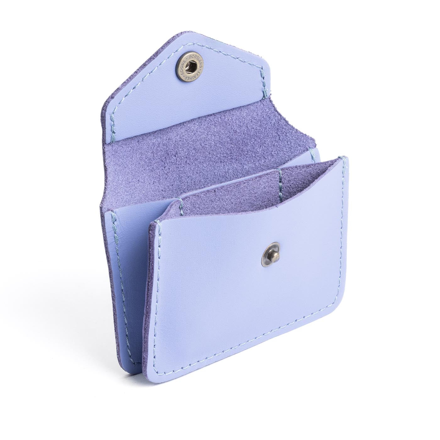 Jacaranda*Classic | Small leather wallet with snap closure