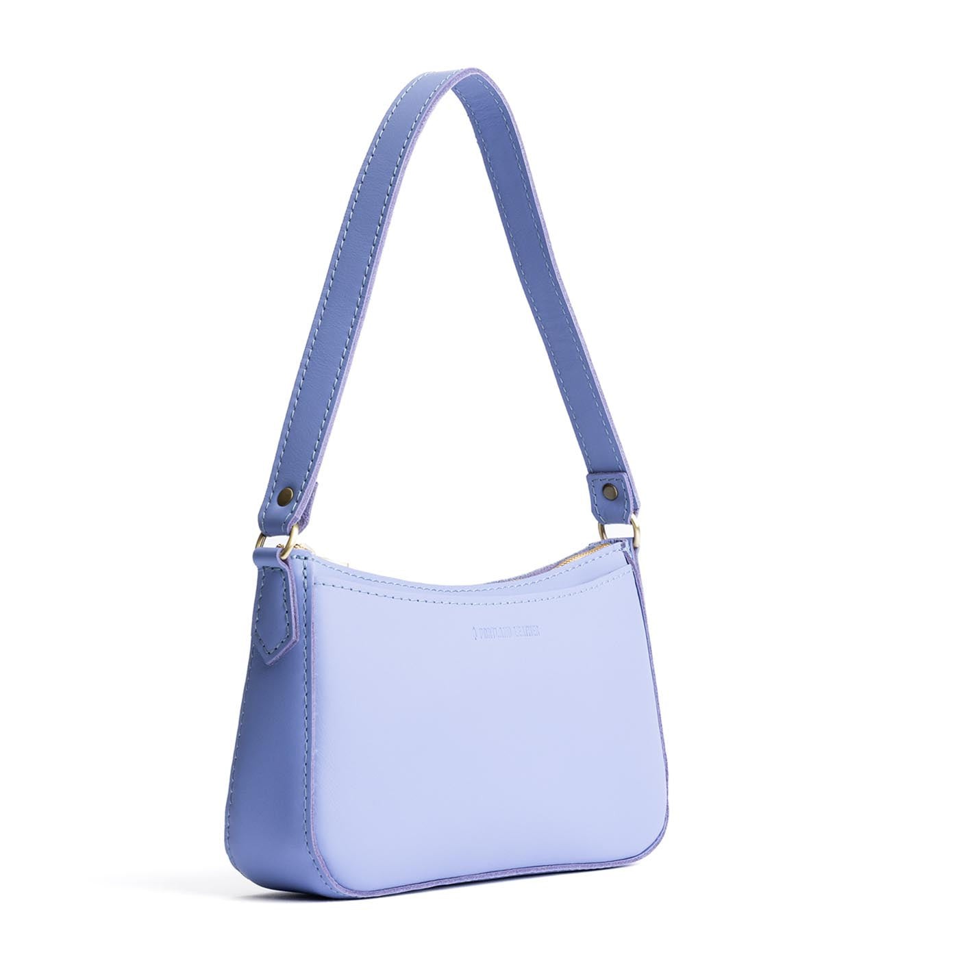 Jacaranda | Petite bean shaped shoulder bag with a zipper closure