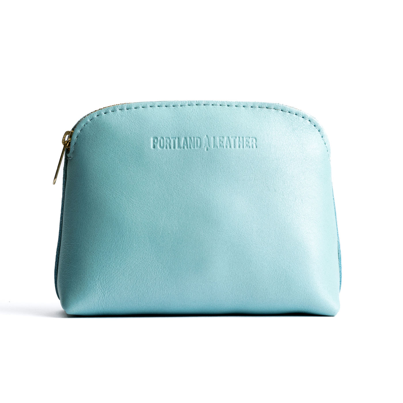 Cabo*Classic | Compact leather pouch with top zipper