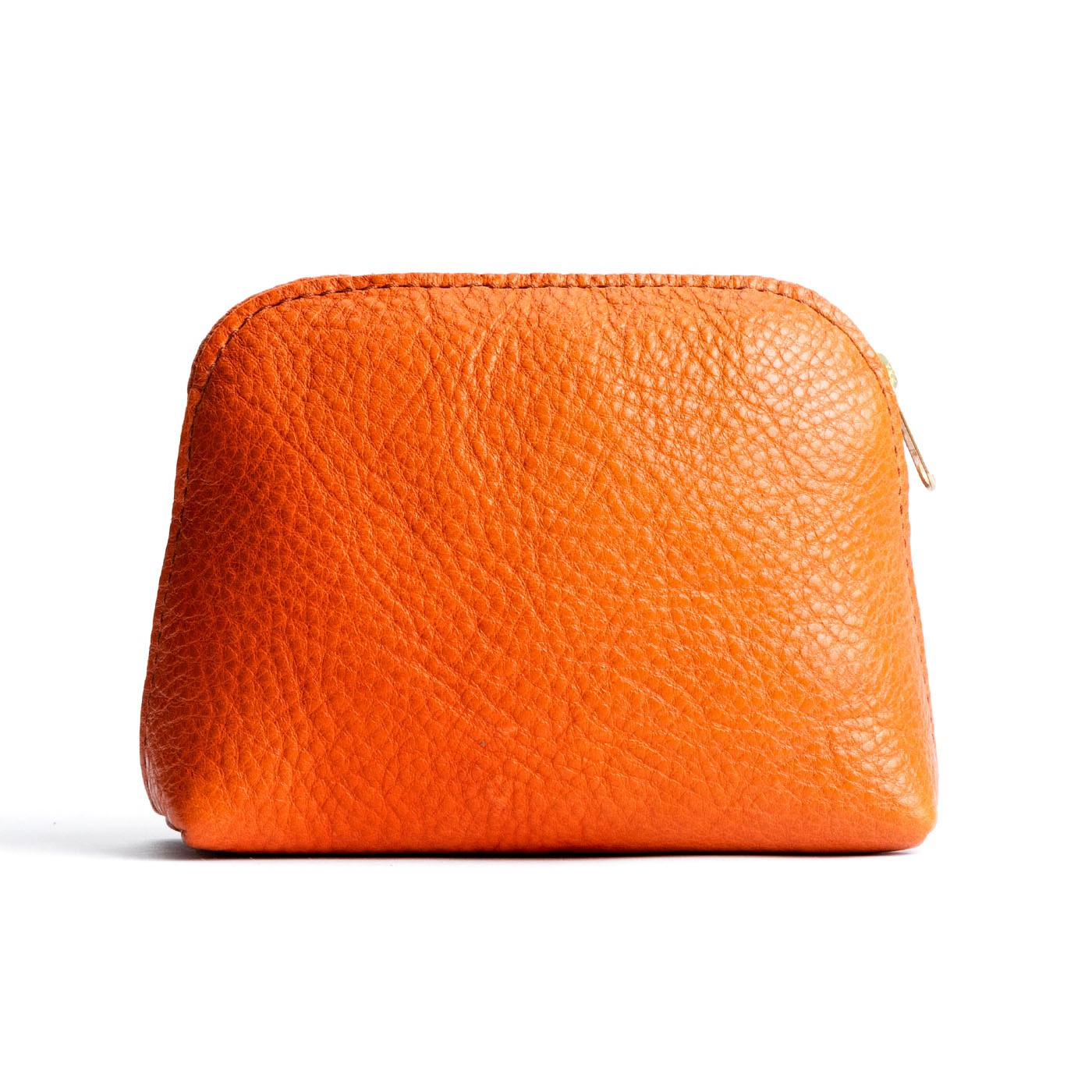 Cape Coral*Classic | Compact leather pouch with top zippe