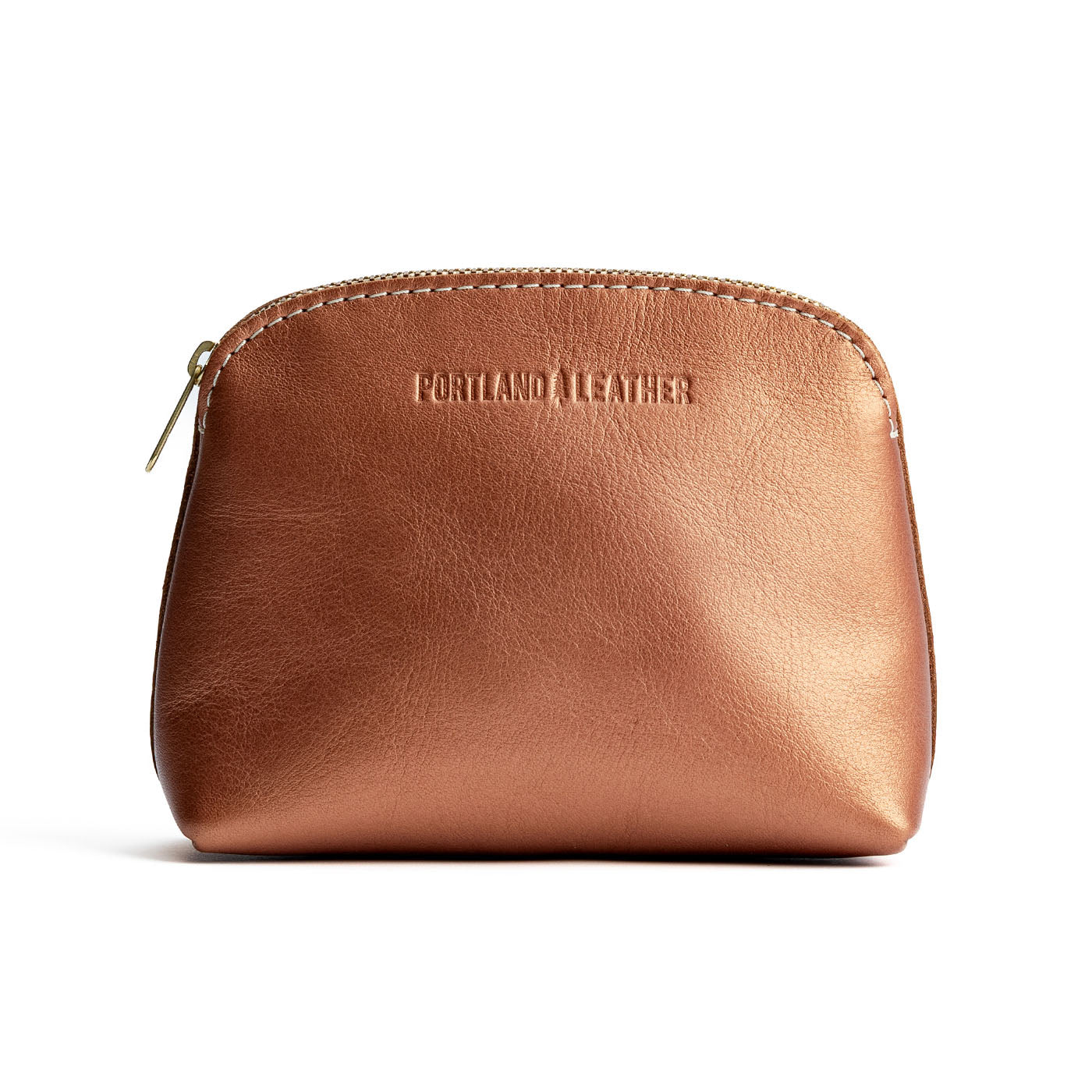 Hava Classic | Compact leather pouch with top zipper