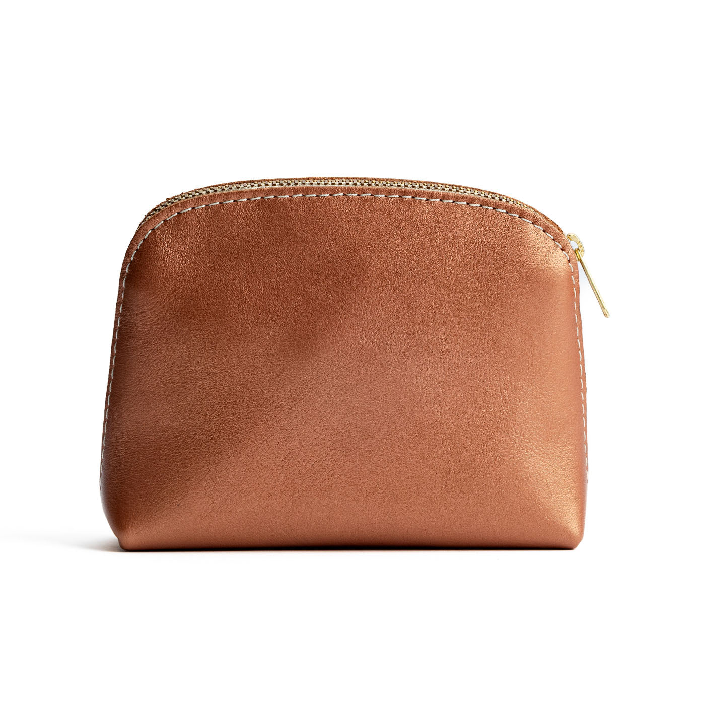 Hava Classic | Compact leather pouch with top zipper