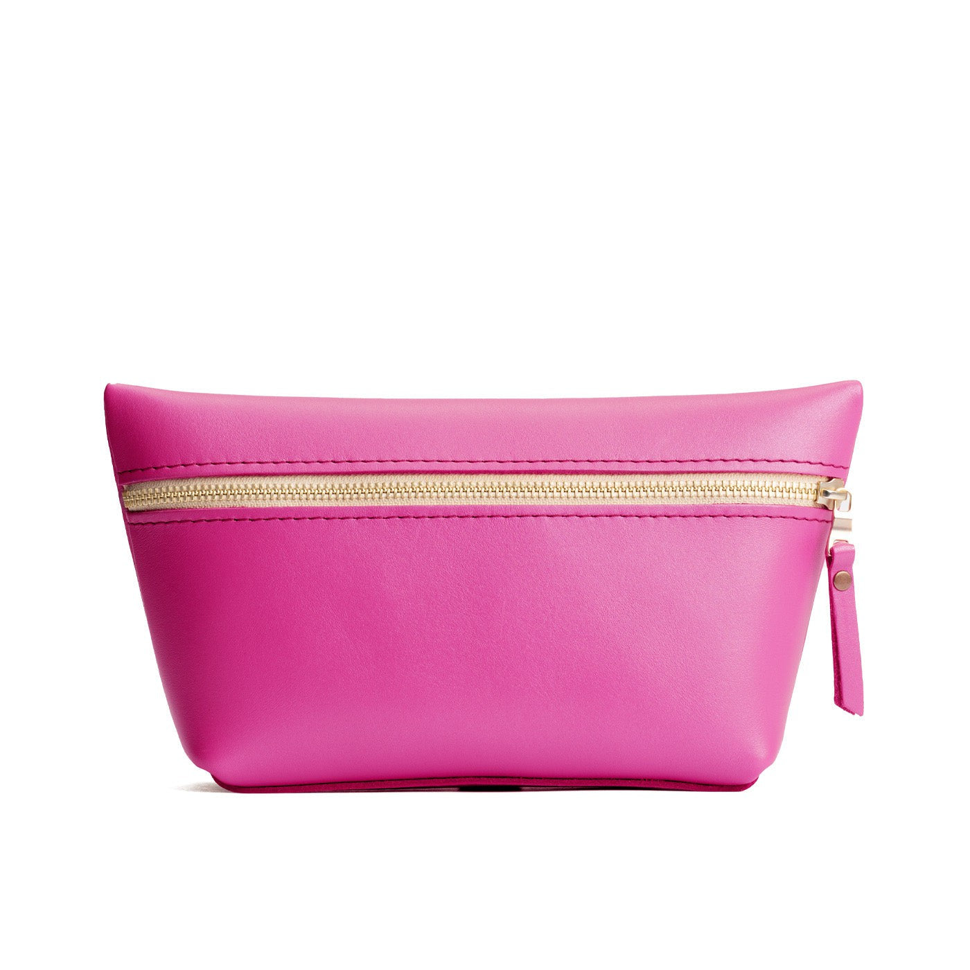 Lip Gloss Large | Large leather makeup bag with zipper