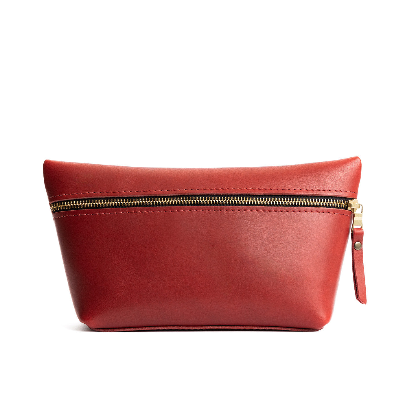 Ruby Large | Large leather makeup bag with zipper