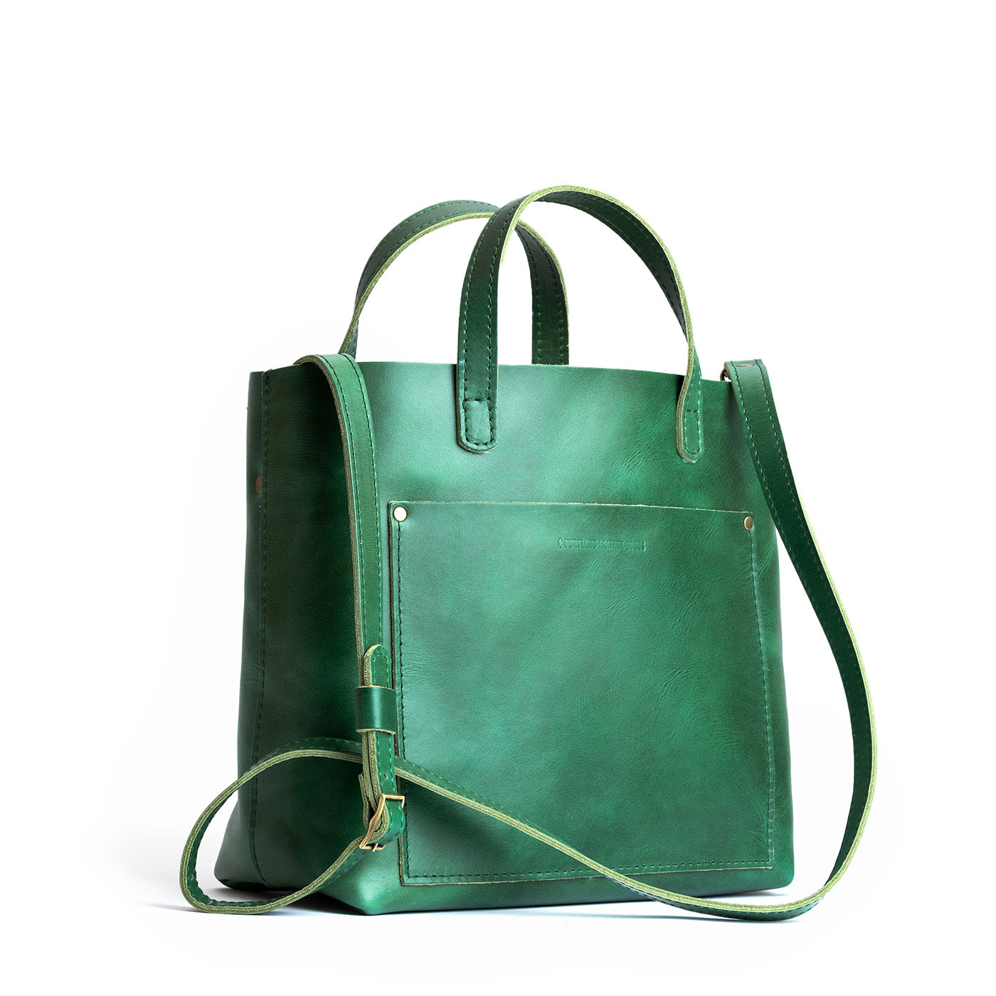 Cowboy Mint Classic | Midsize crossbody tote with handles and a pocket