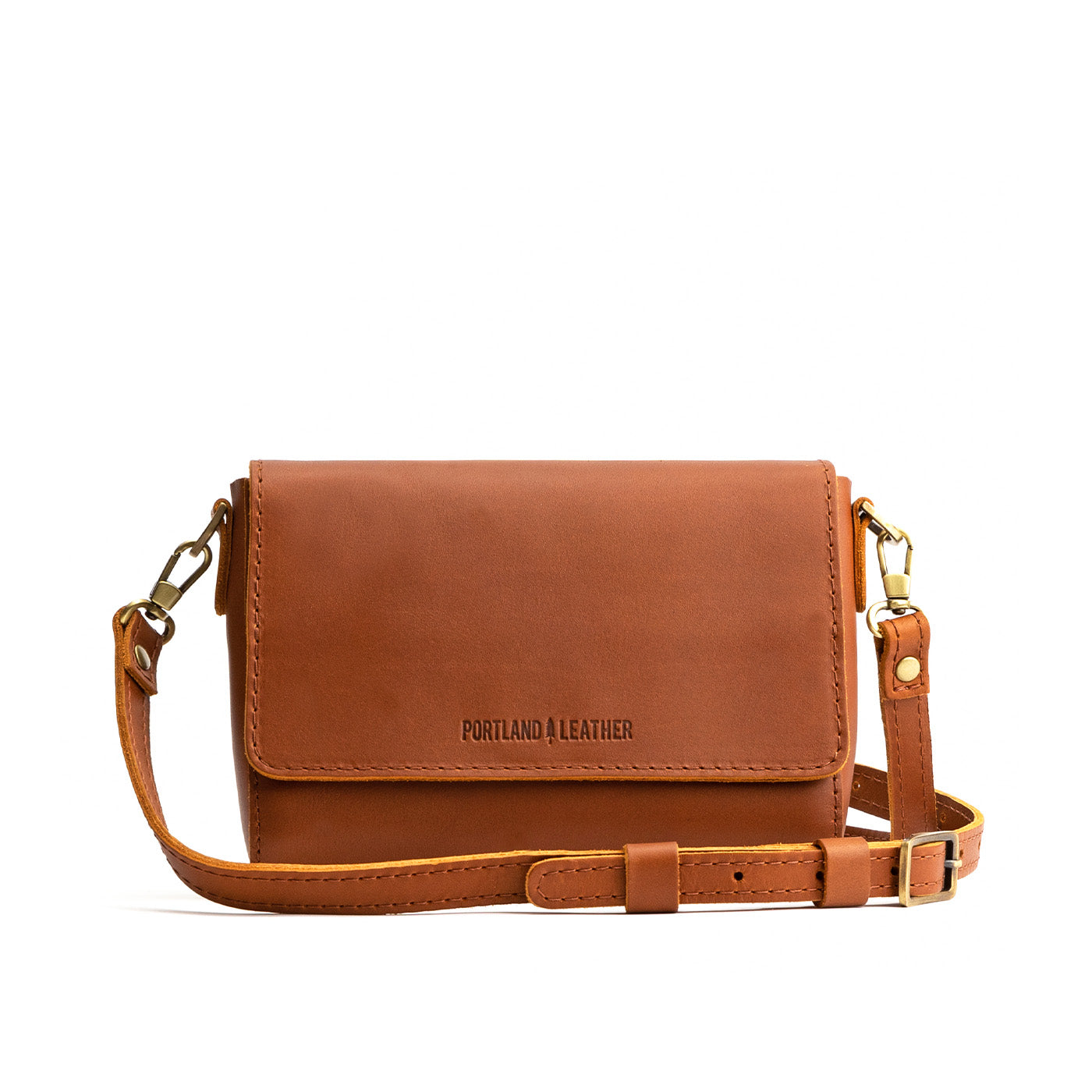 Honey*Mini | Small Leather Crossbody Bag with Magnetic Messenger Bag Closure