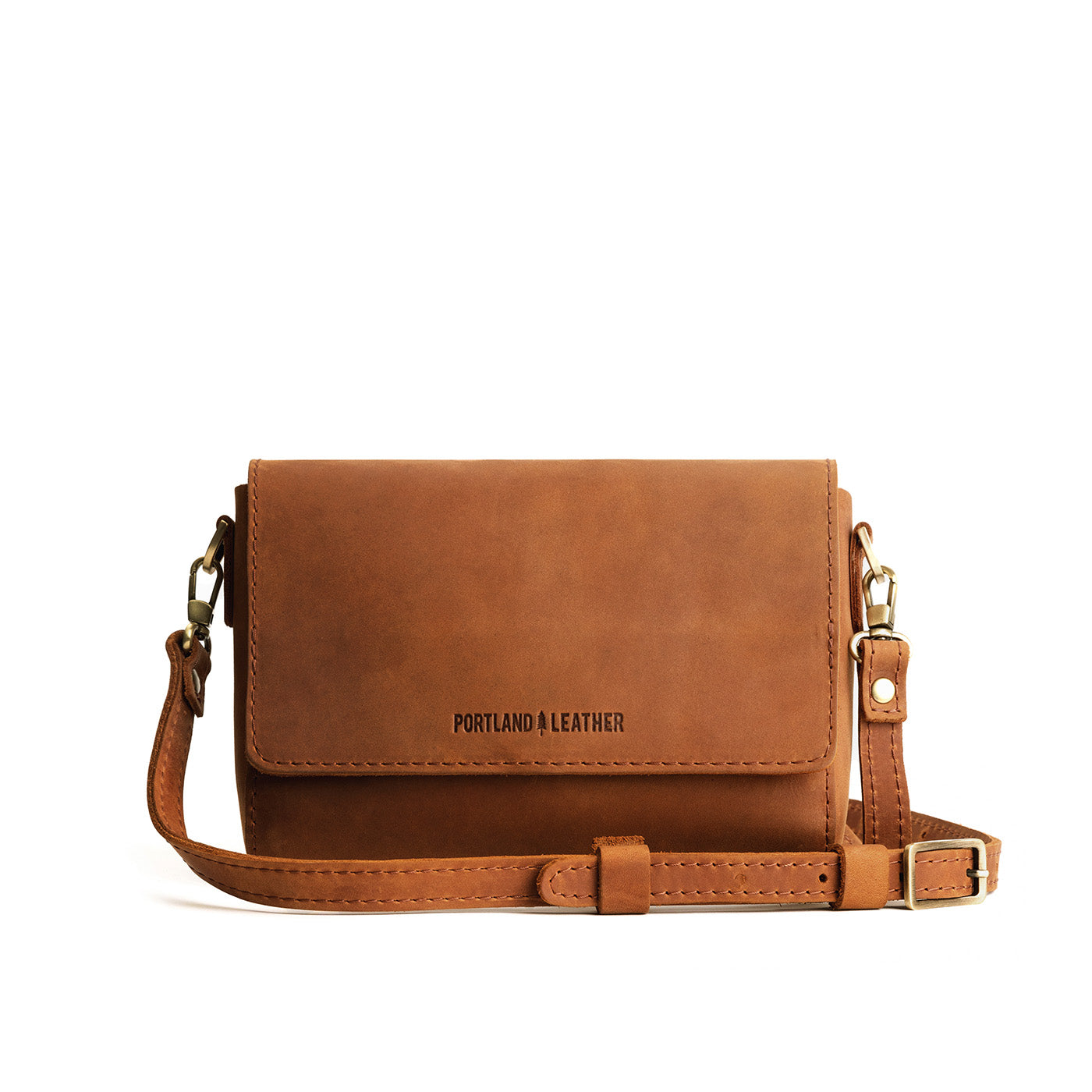 Dakota*Mini | Small Leather Crossbody Bag with Magnetic Messenger Bag Closure