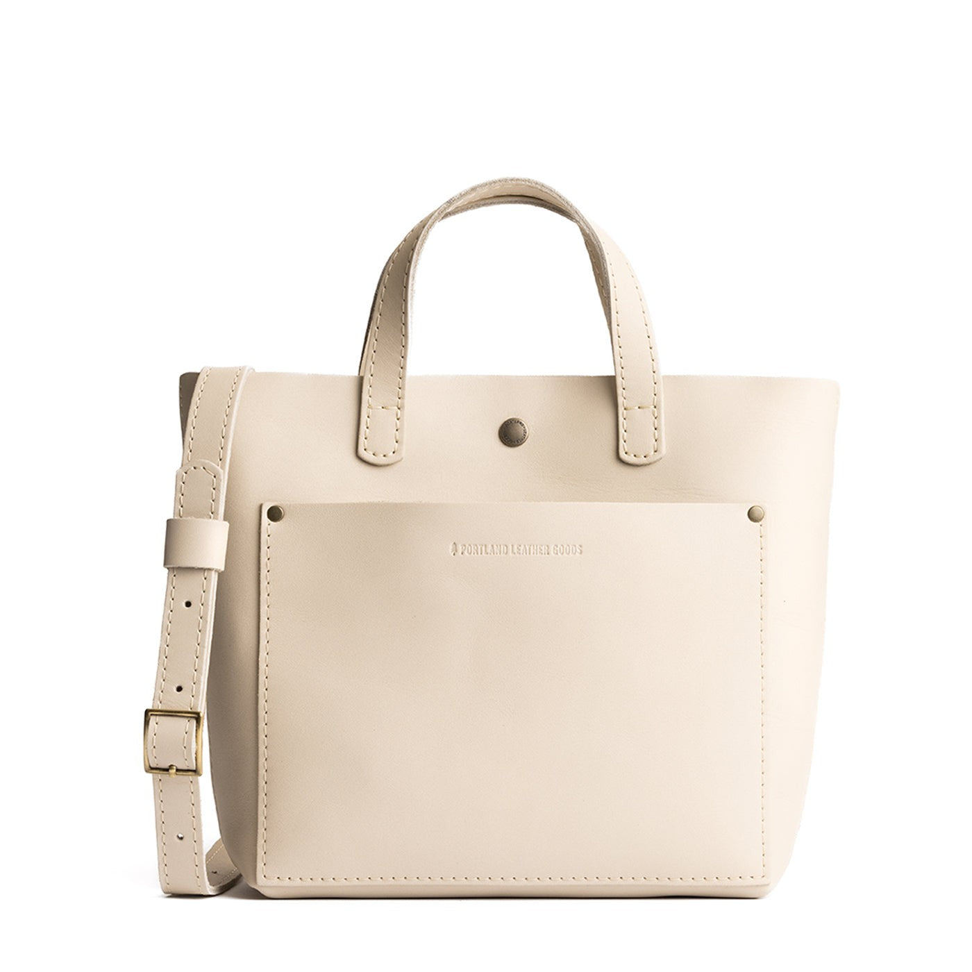 Bone Classic | Crossbody tote bag with snap closure and front pocket