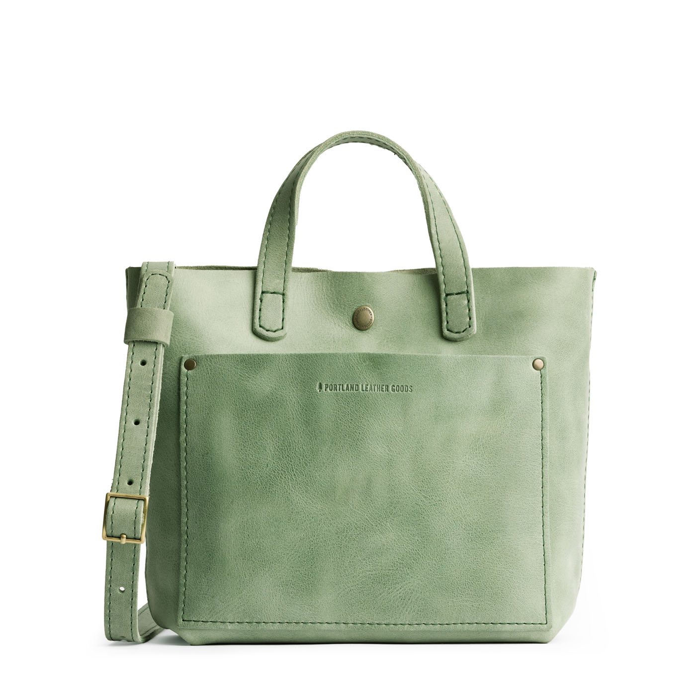 Cucumber Classic | Crossbody tote bag with snap closure and front pocket