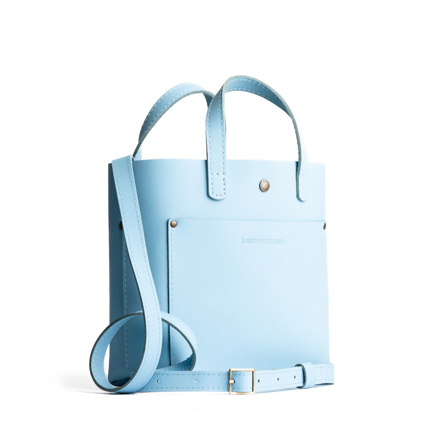 Glacial Blue*Classic | Crossbody tote bag with snap closure and front pocket