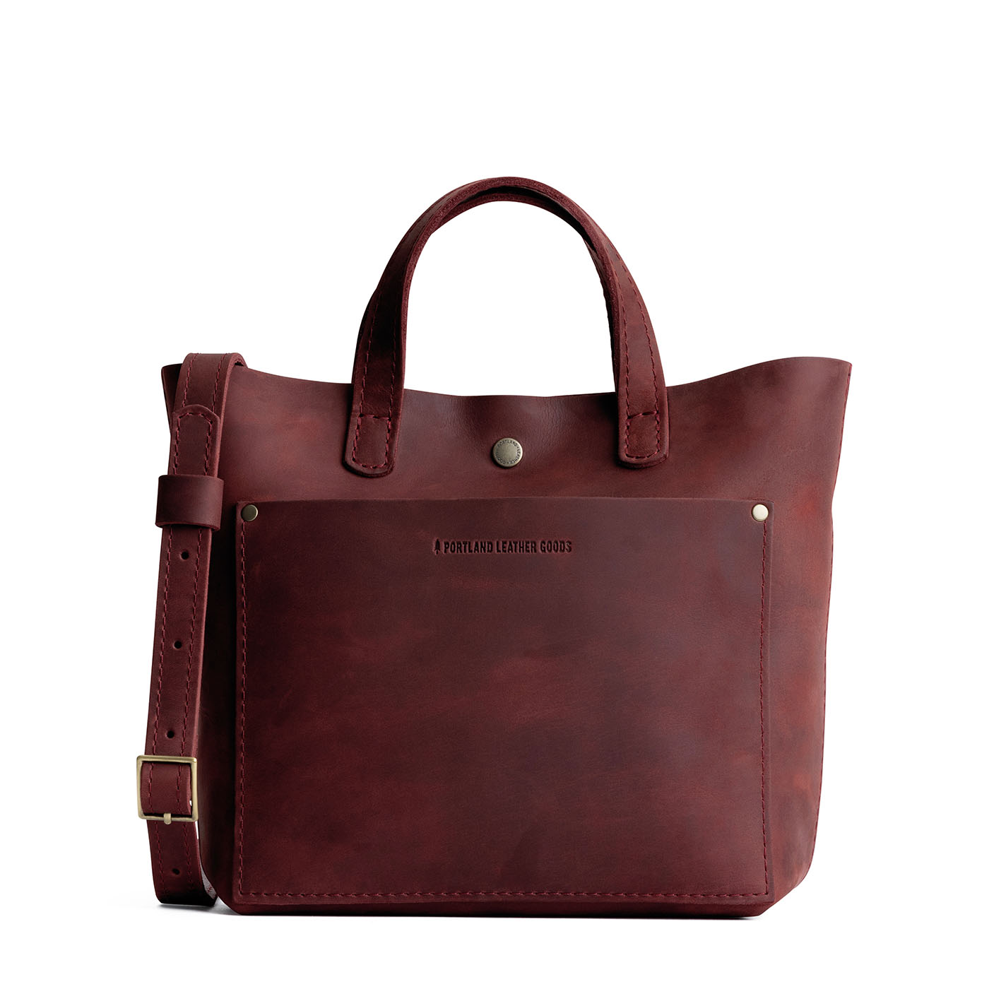 Merlot Classic | Crossbody tote bag with snap closure and front pocket