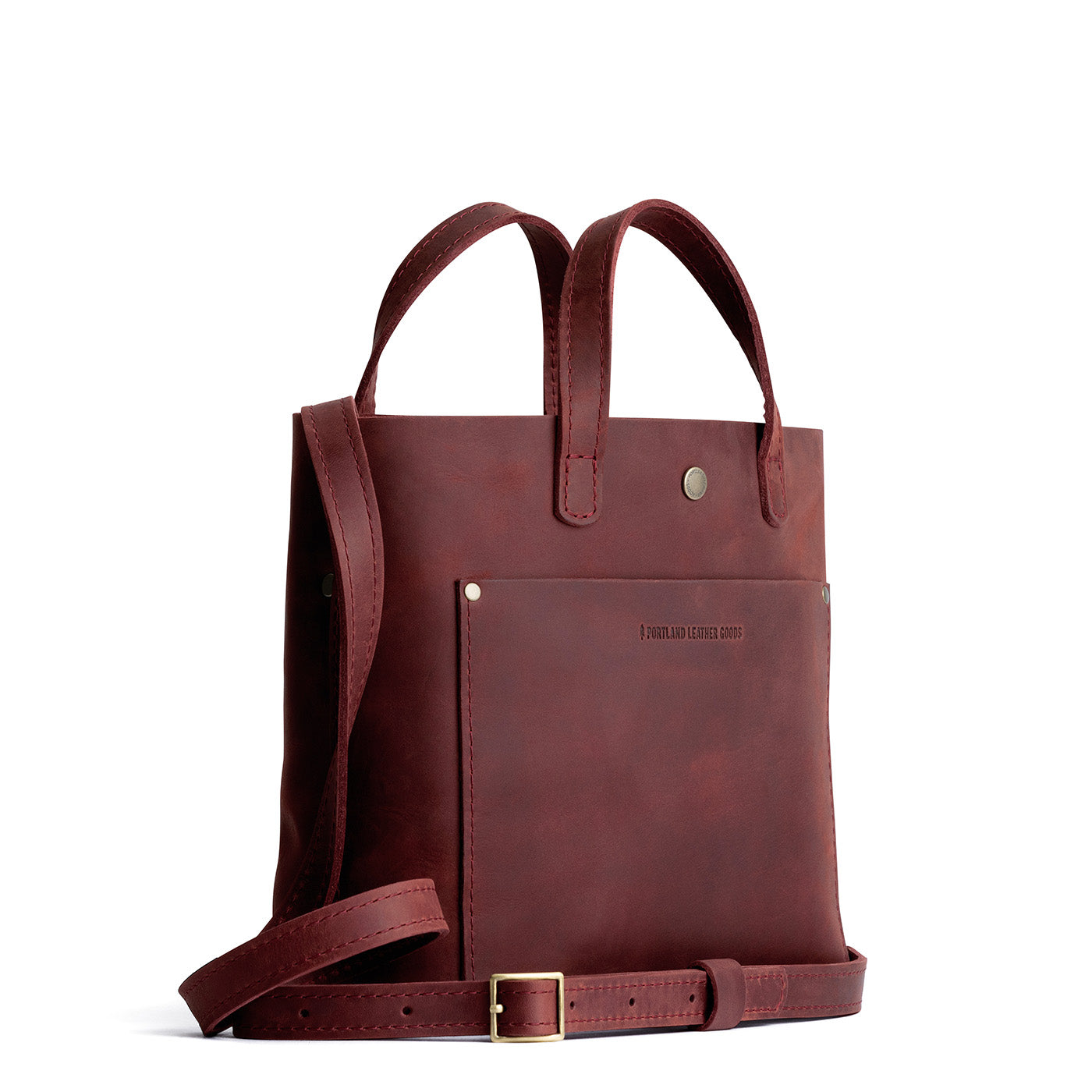 Merlot*Classic | Crossbody tote bag with snap closure and front pocket