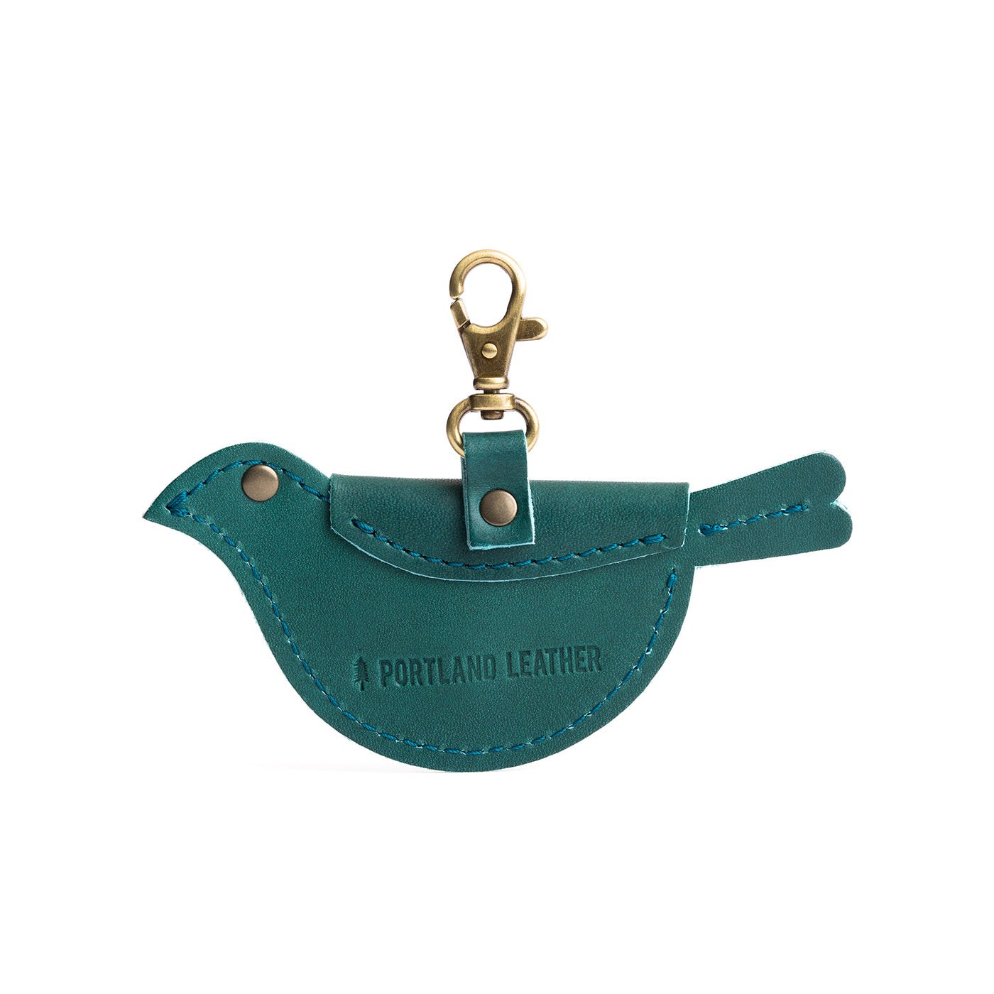 Caribbean | Bird shaped pouch with button closure and lobster clasp