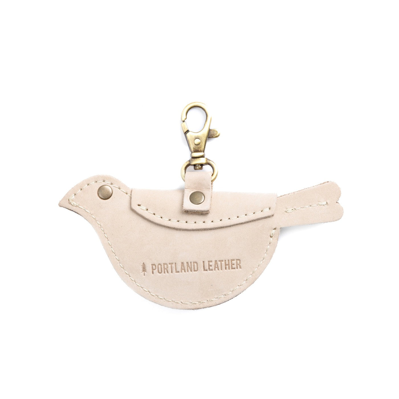 Dragon Bone | Bird shaped pouch with button closure and lobster clasp