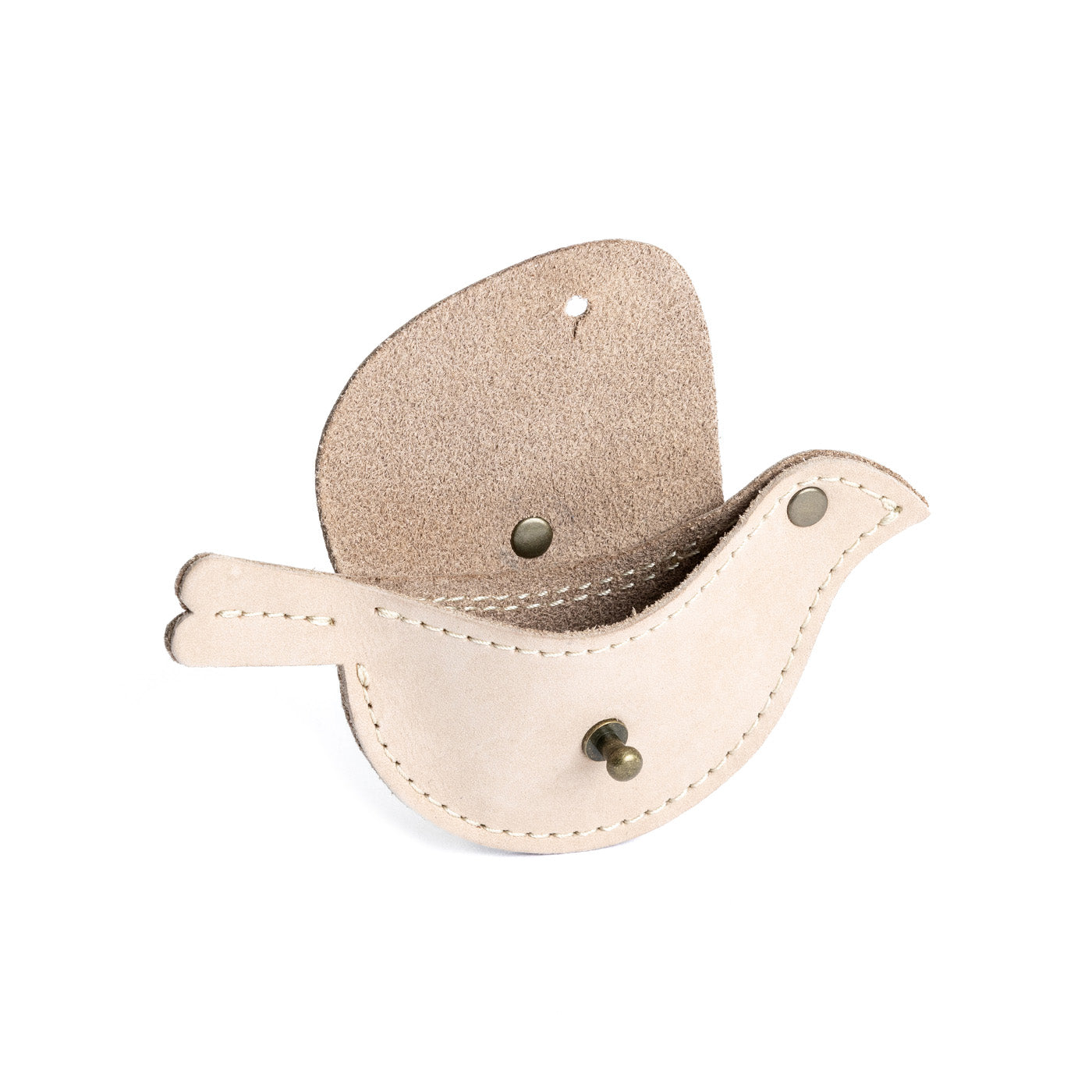 Dragon Bone | Bird shaped pouch with button closure and lobster clasp