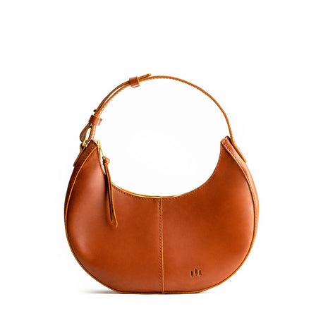 Honey*Large  | Large crescent shaped shoulder bag with zipper closure and adjustable strap