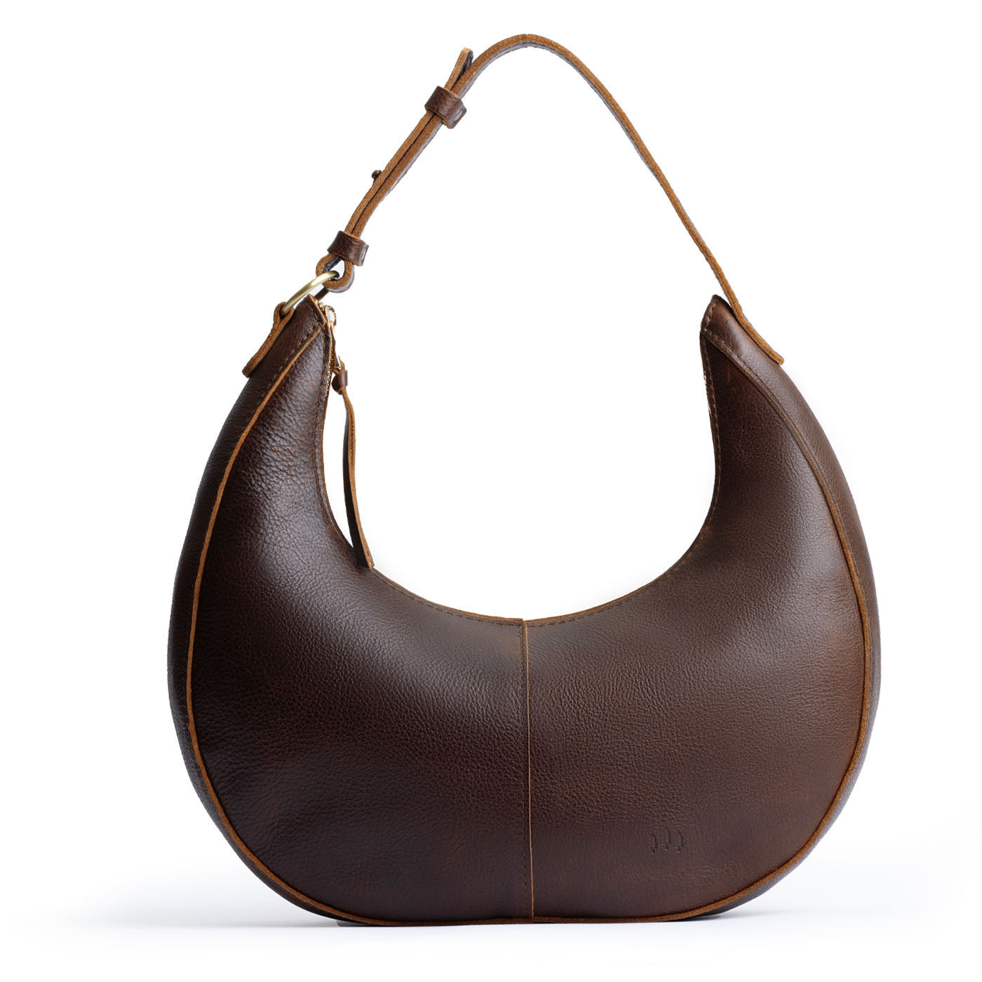 Coldbrew Large | Crescent shaped shoulder bag with zipper closure and adjustable strap