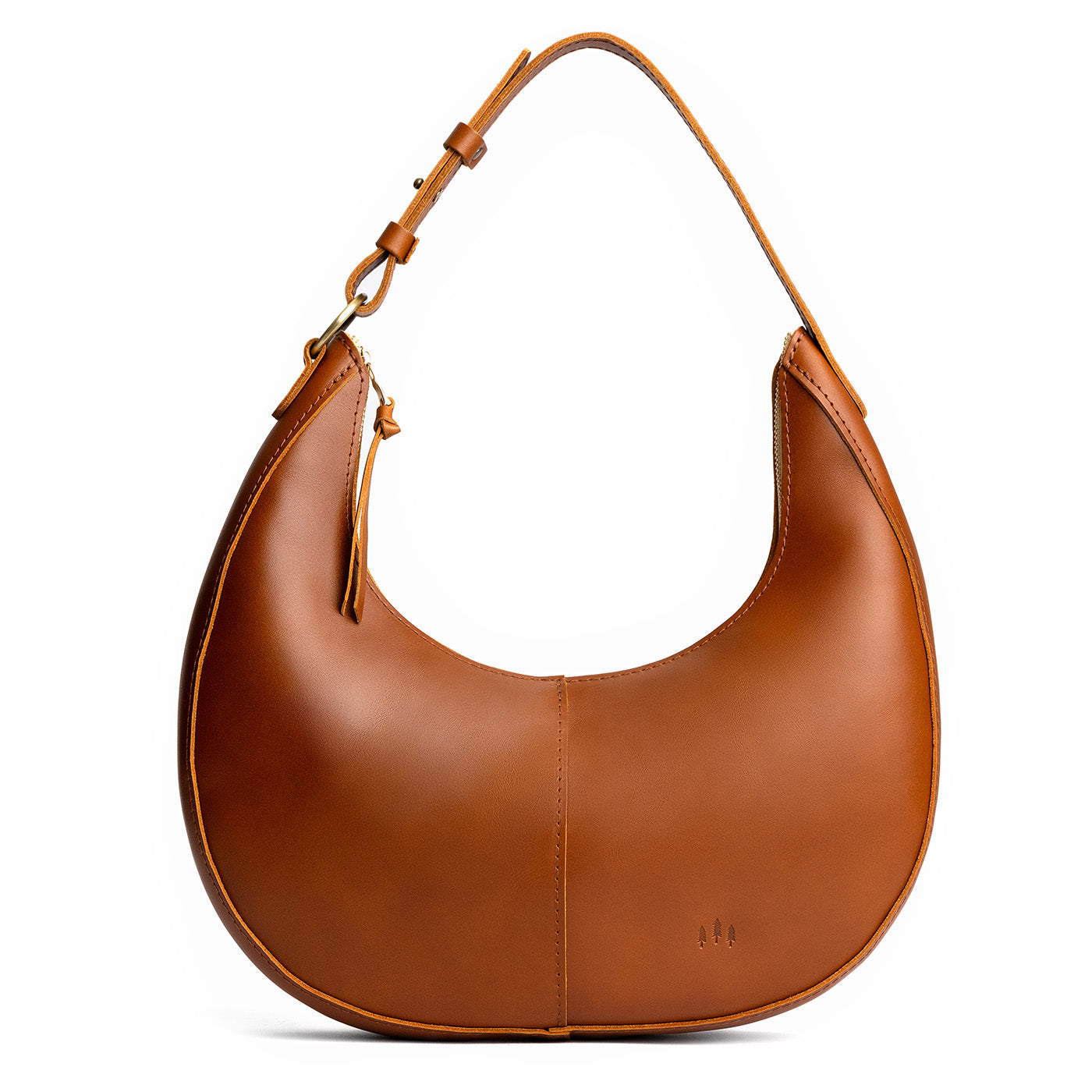 Honey*Large  | Large crescent shaped shoulder bag with zipper closure and adjustable strap