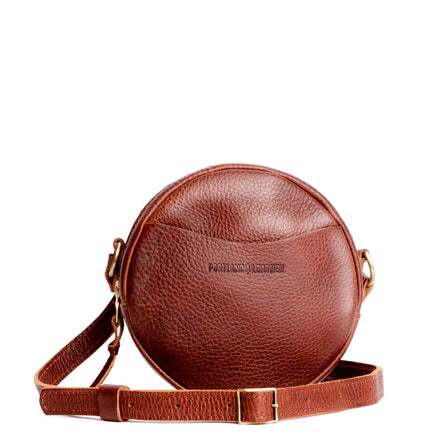 Nutmeg*Large | Circle shaped crossbody bag with top zipper