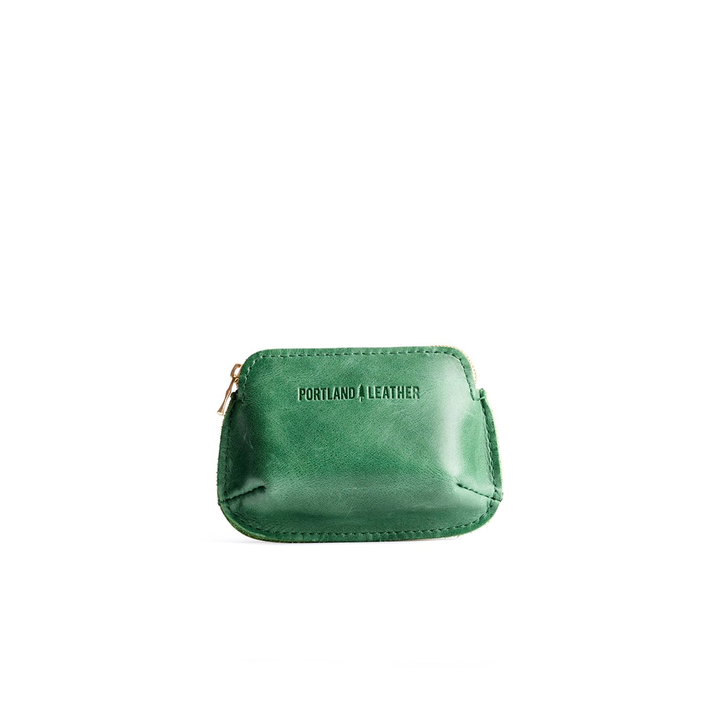 Cowboy Mint Small | Small pouch with top zipper and curved edges