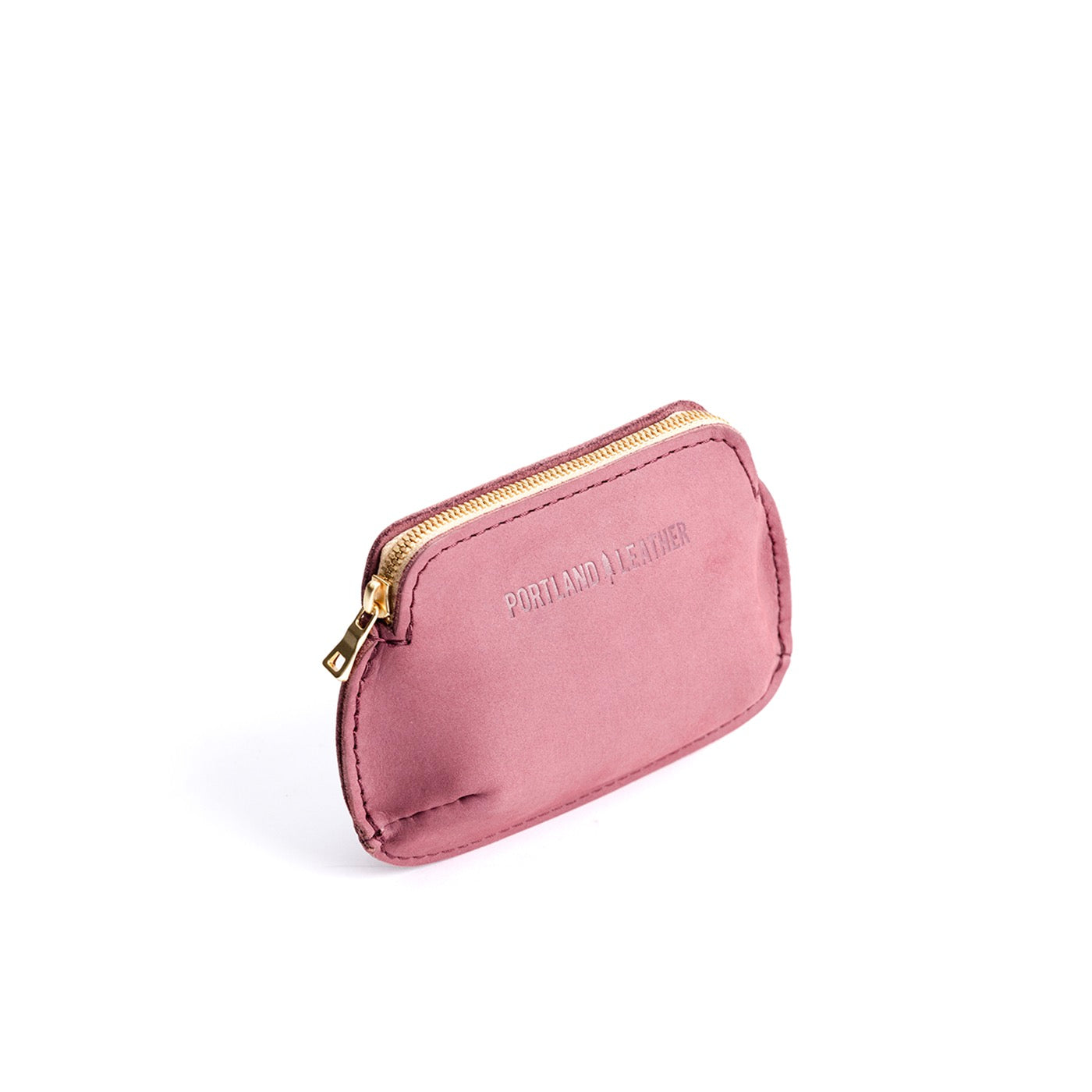 Foxglove Small | Small pouch with top zipper and curved edges