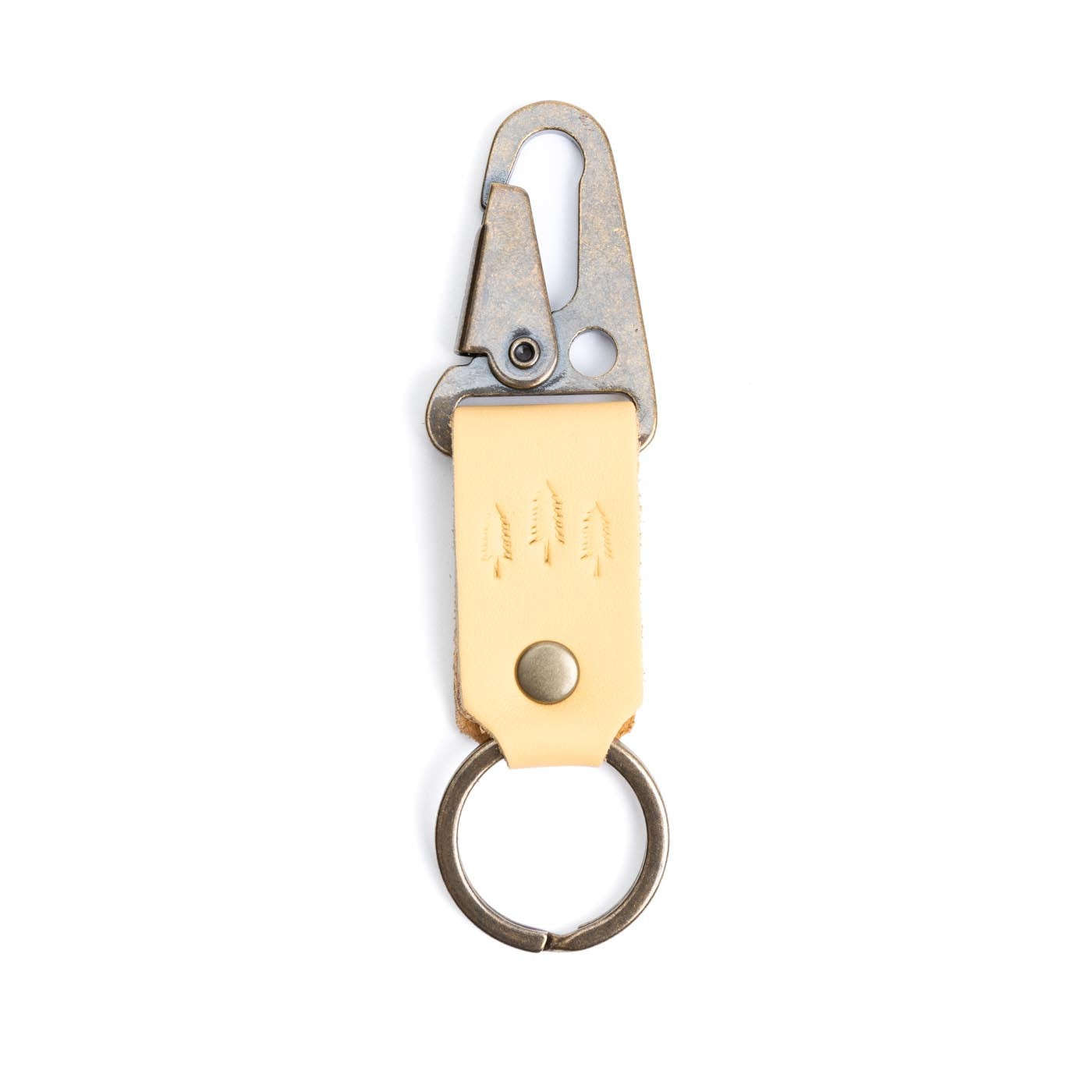 Vanilla Short | leather logo branded keychain