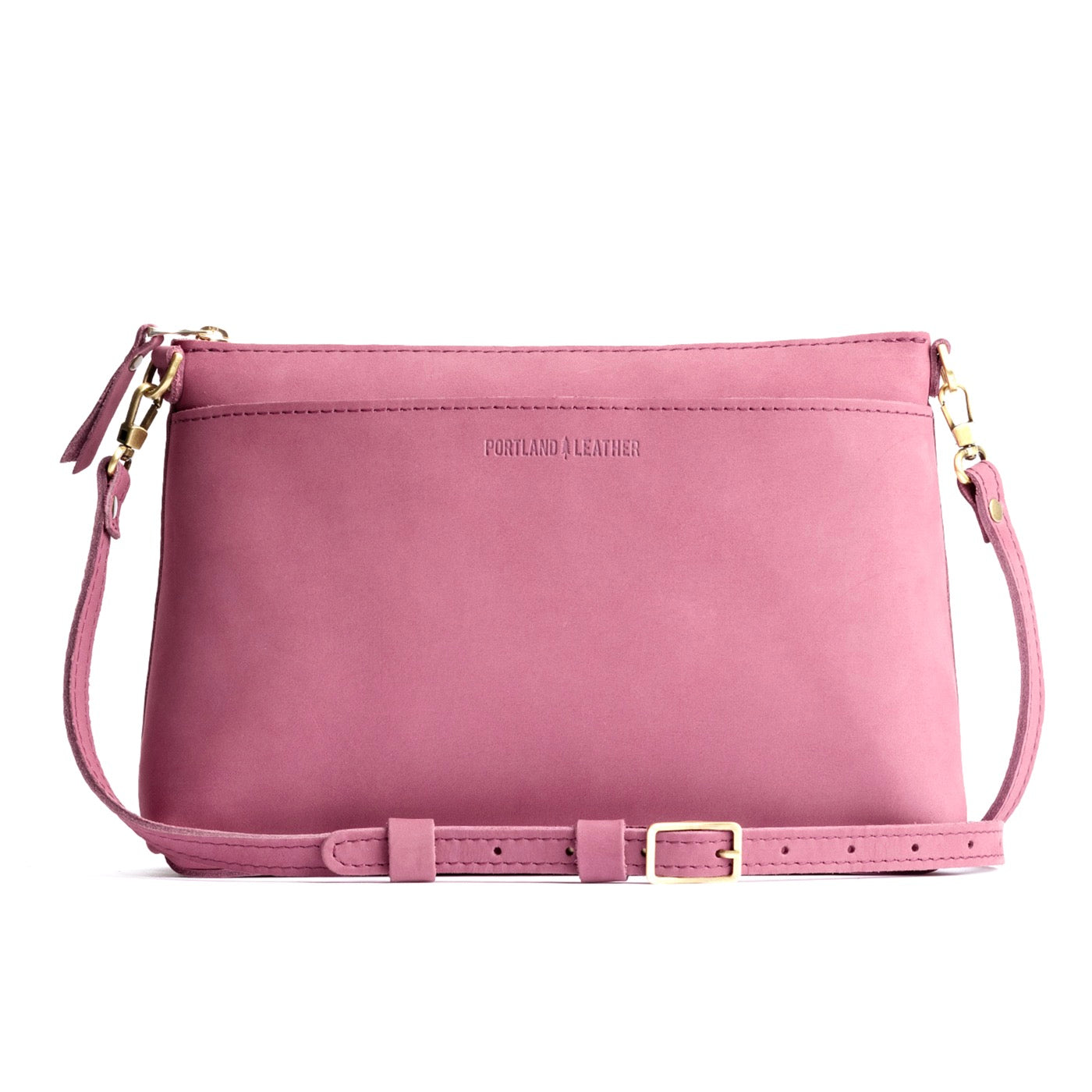 Foxglove | Midsize zip top crossbody bag with detachable strap