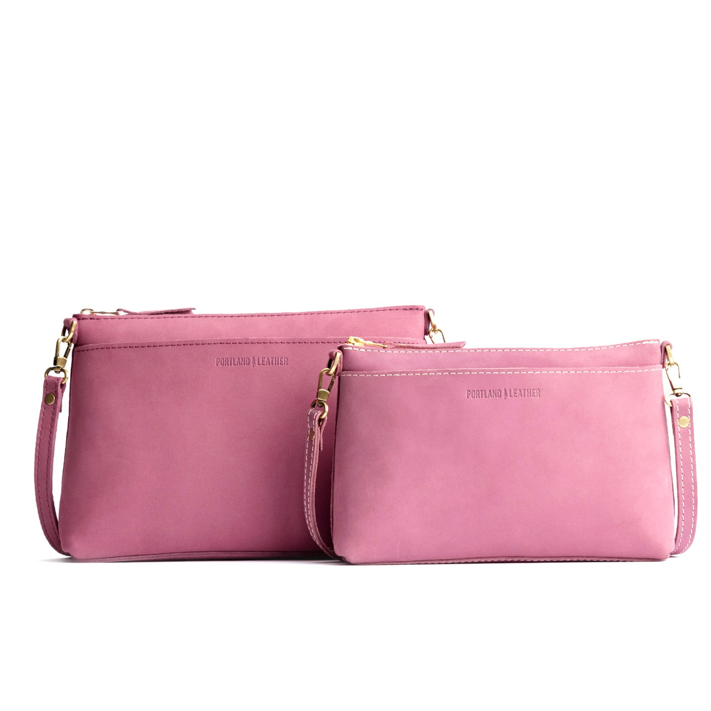 Foxglove | Comparison of both sizes of Poppy Purse