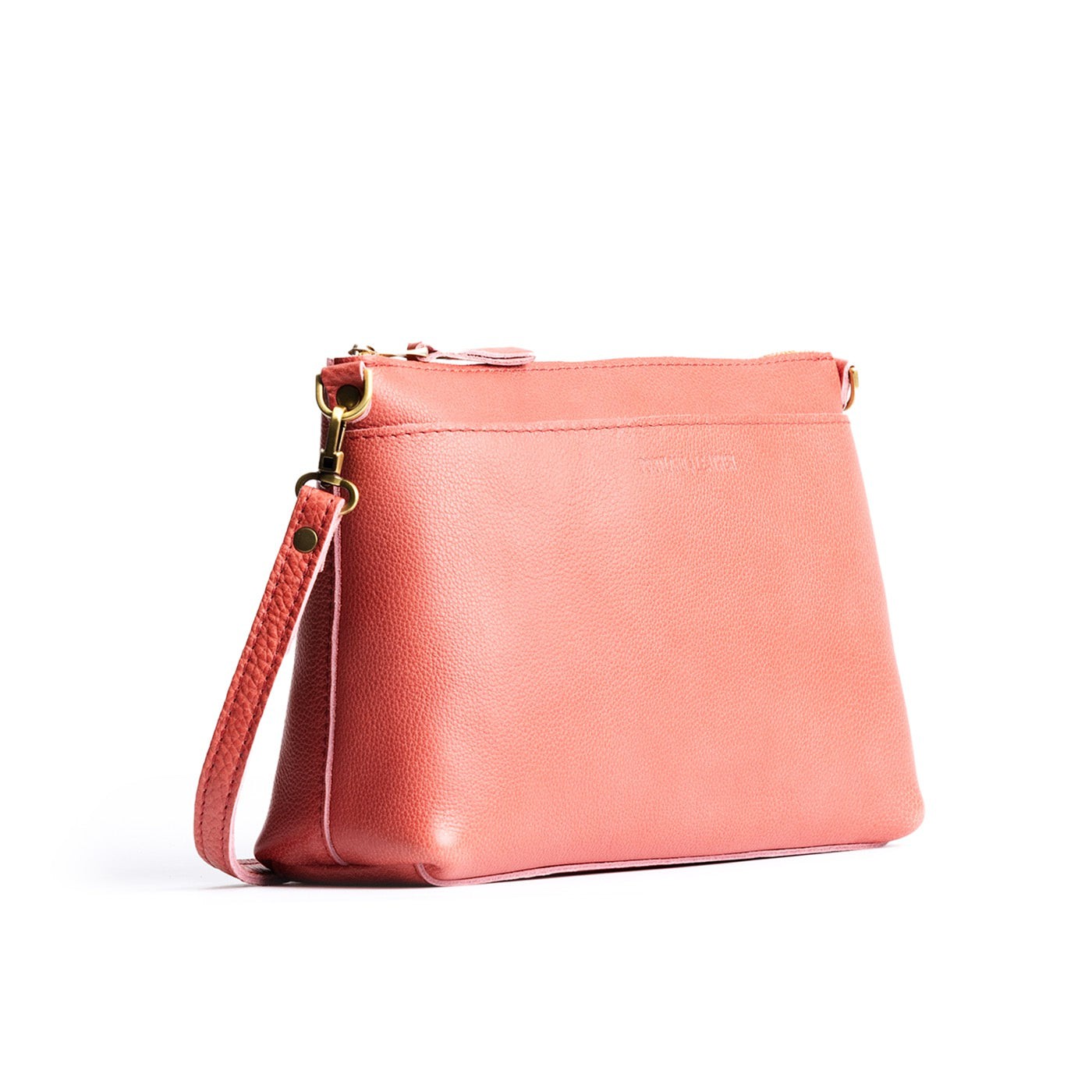 Watermelon | Midsize zip top crossbody bag with detachable strap