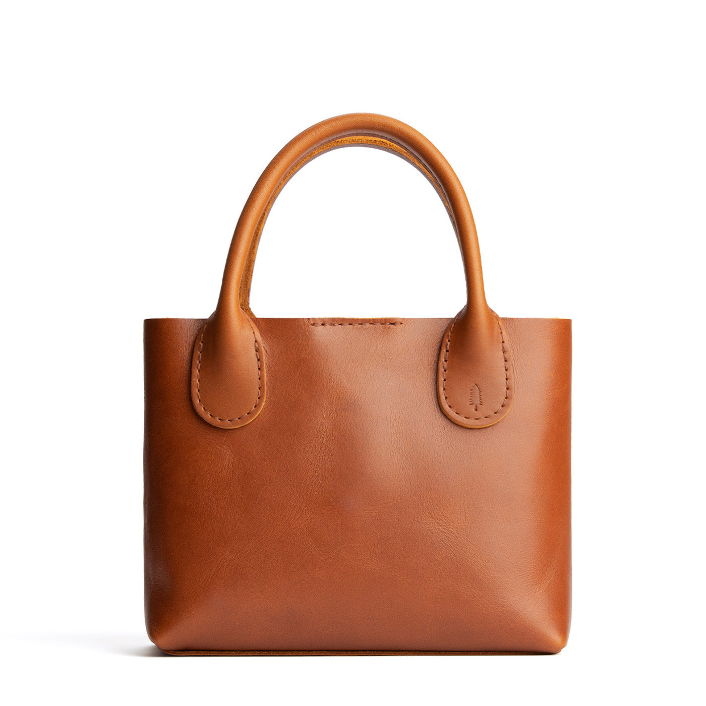 Honey Small | Petite tote purse with structured leather handles and crossbody strap