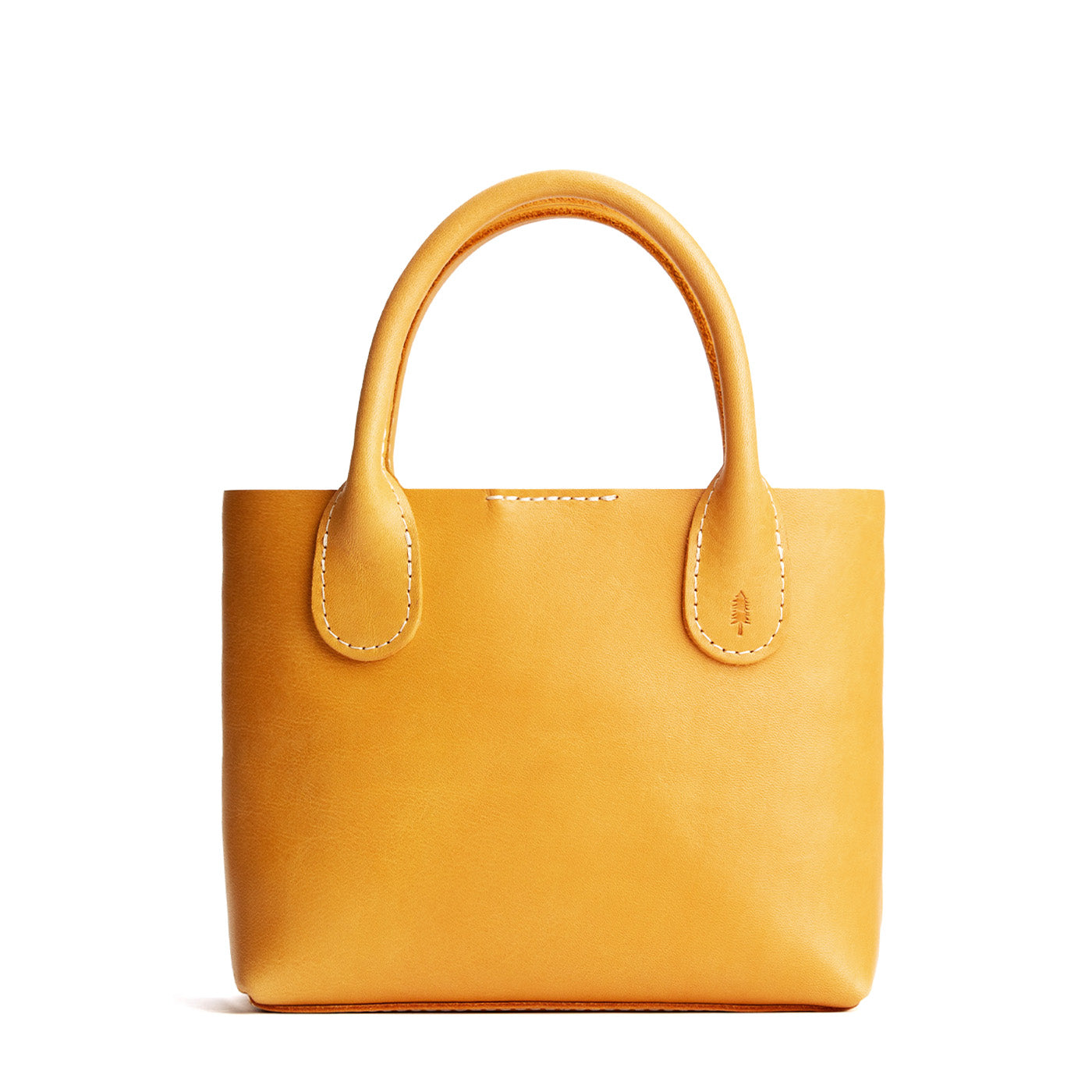 Sunflower*Small | Petite tote purse with structured leather handles and crossbody strap