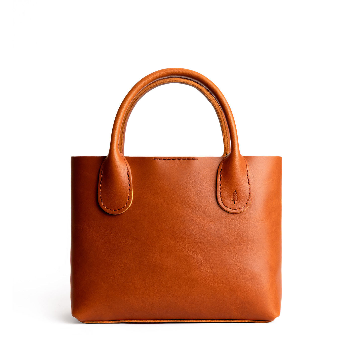 Tuscany Small | Petite tote purse with structured leather handles and crossbody strap