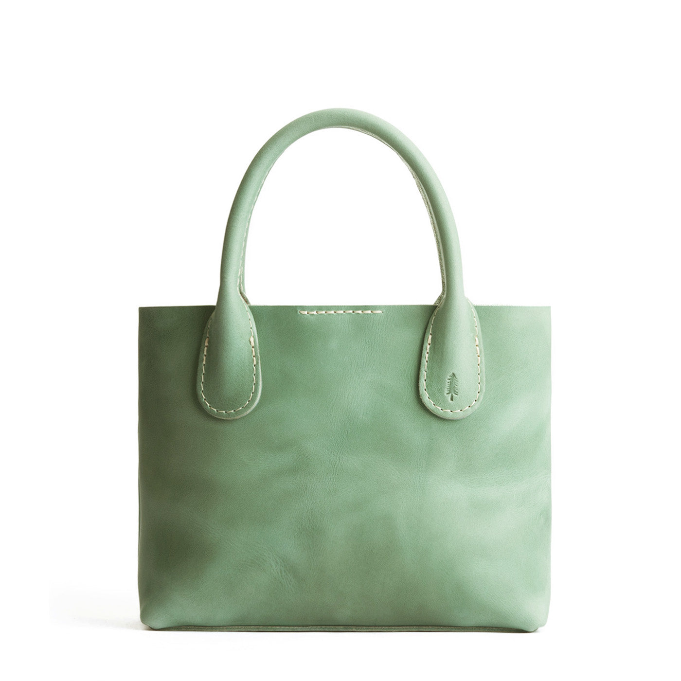 Cucumber Small | Petite tote purse with structured leather handles and crossbody strap