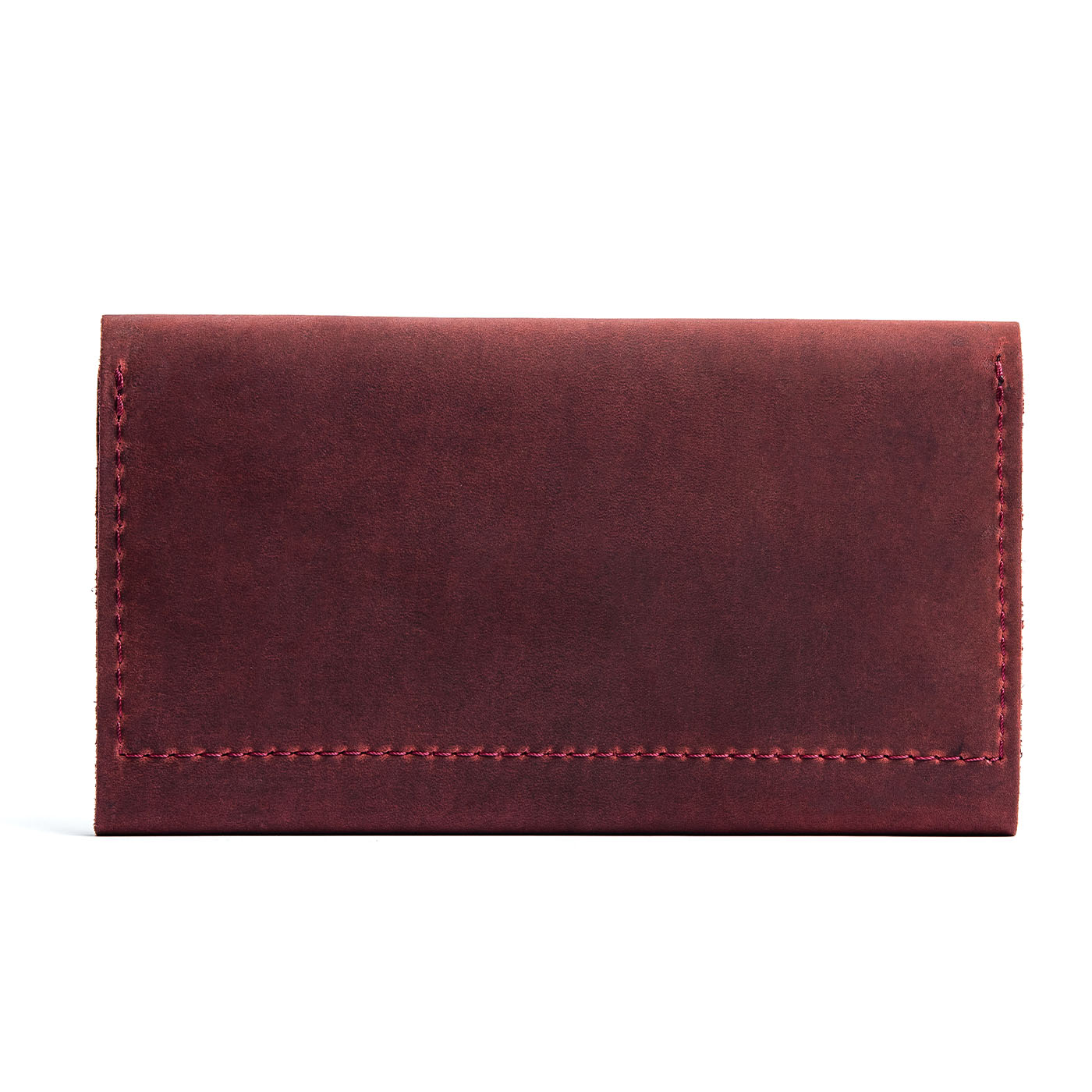 Merlot | Back side of leather wallet