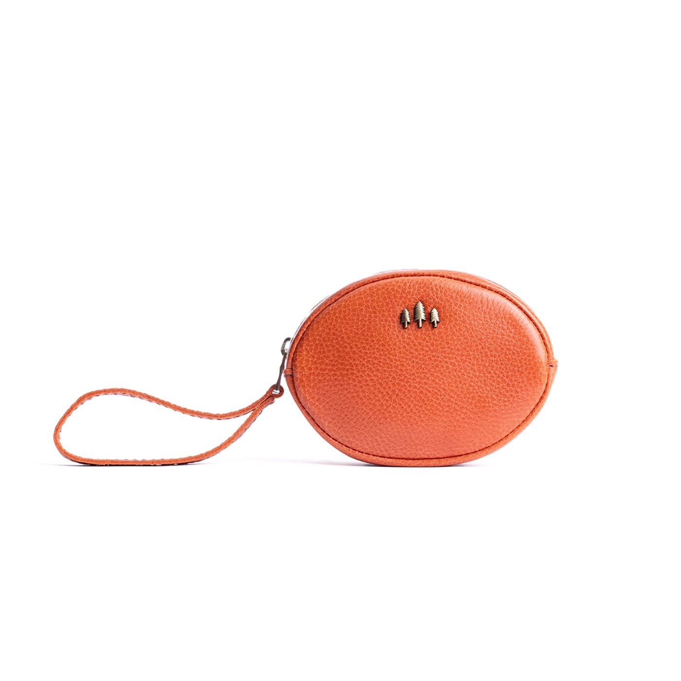 Koi Small | Oval shaped pouch with zipper and wristlet strap