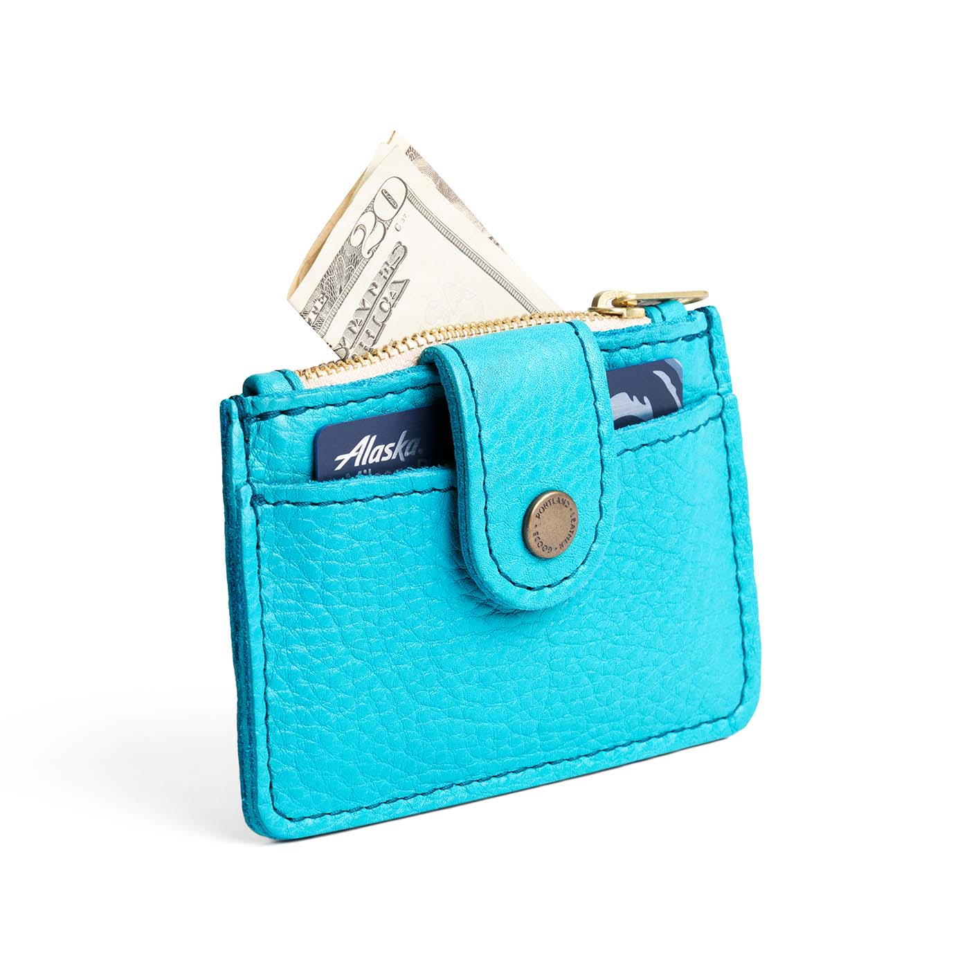 Key West | Compact wallet with snap closure and zippered pouch