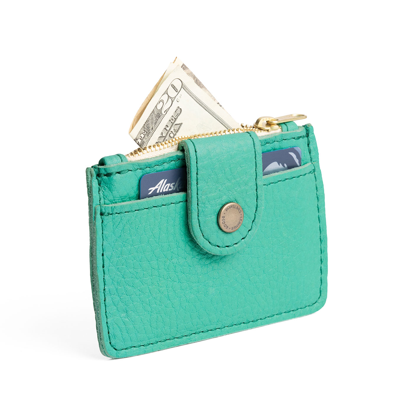 West Palm | Compact wallet with snap closure and zippered pouch