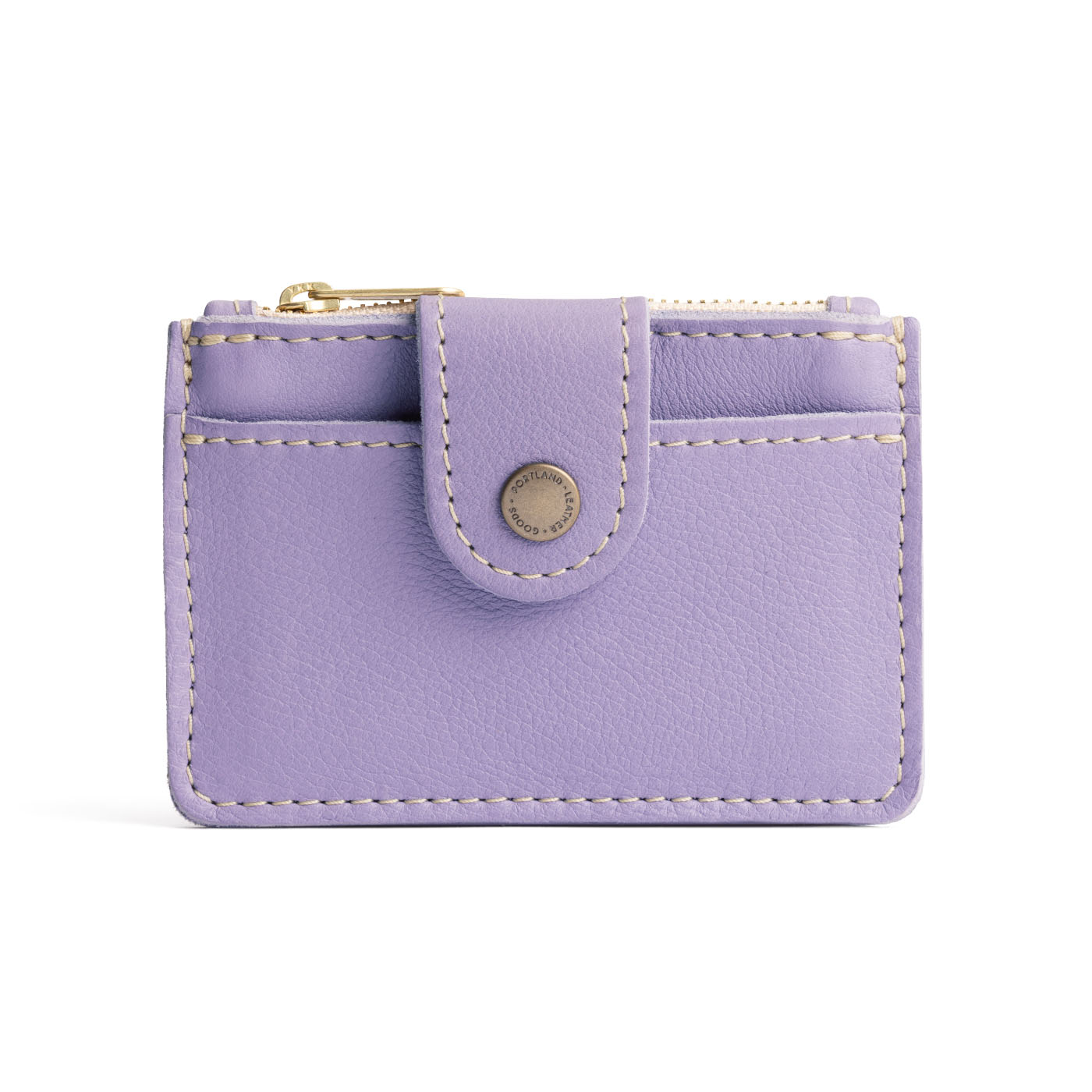 Wisteria | Compact wallet with snap closure and zippered pouch