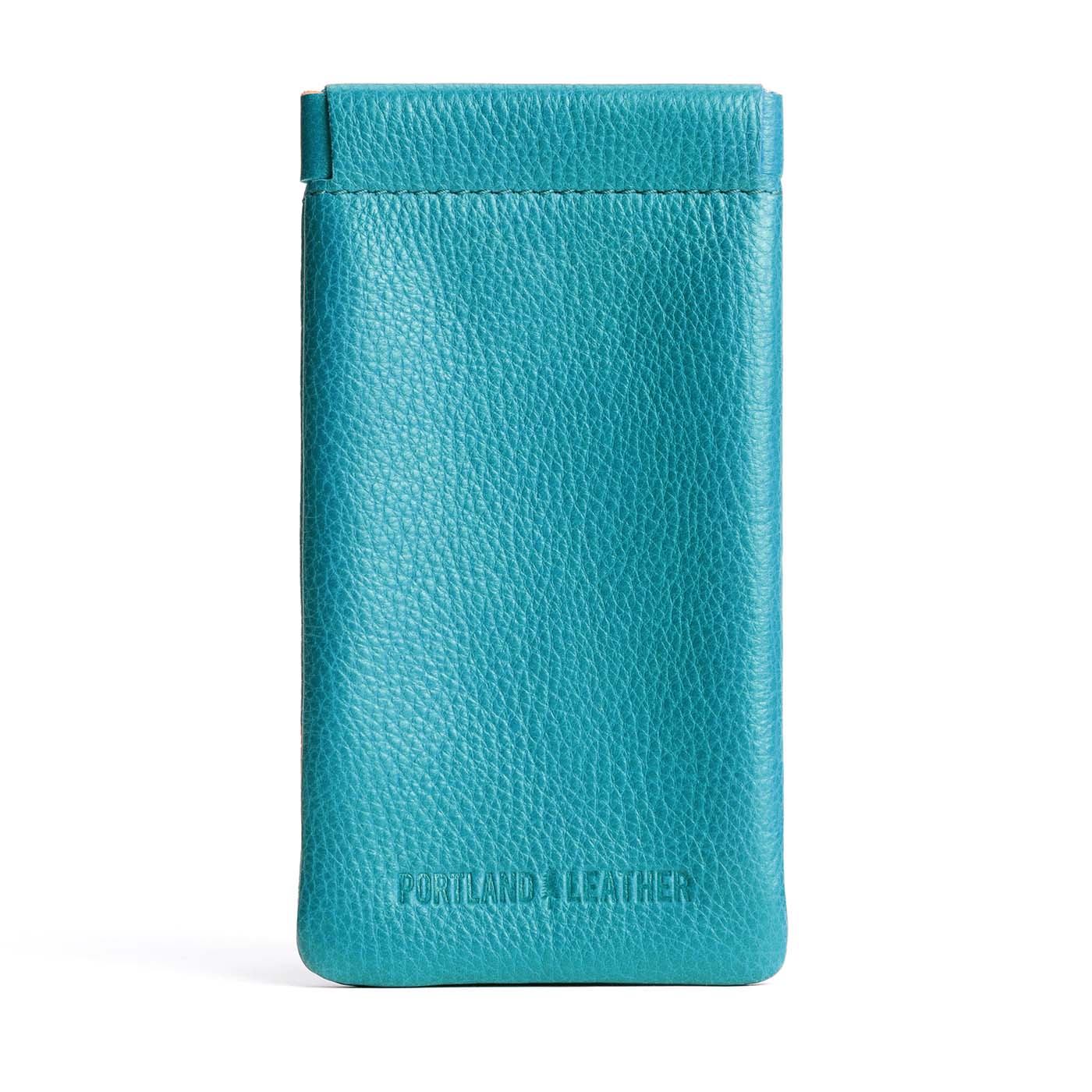 Baja | Leather glasses case with hidden metal spring closure