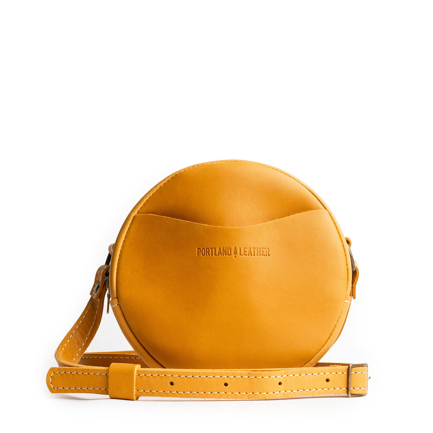 Sunflower Small | Circle shaped crossbody bag with top zipper