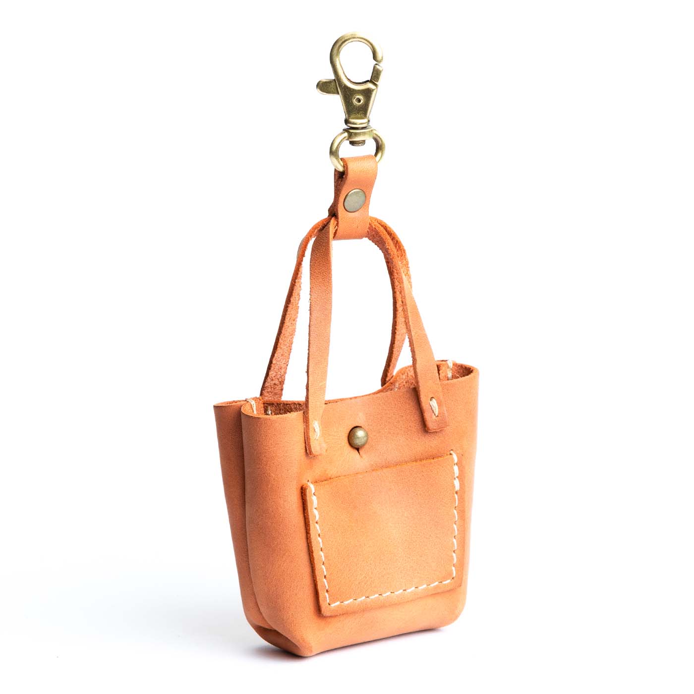 All Color: Sunset | tiny tote purse keychain with lobster clasp and front pocket