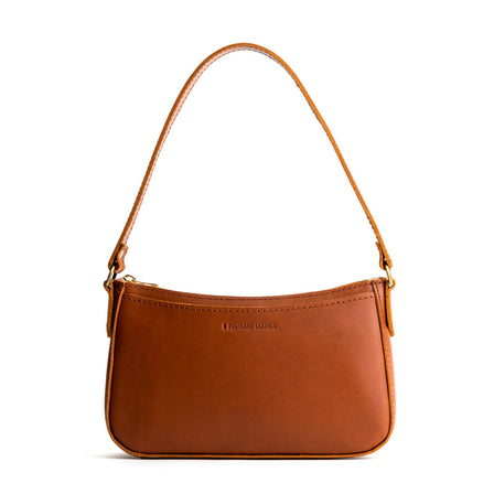  Honey | Petite bean shaped shoulder bag with a zipper closure