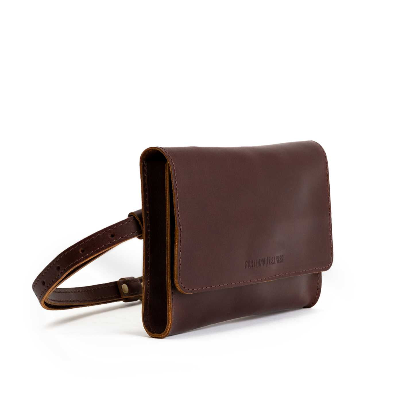  Cognac | Petite bag with magnetic flap closure and adjustable belt strap