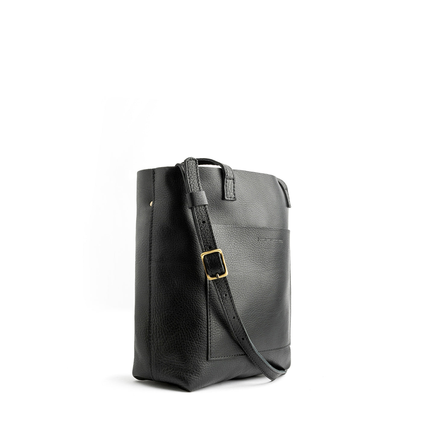  Pebbled--black Classic | Medium Tote with dual shoulder straps and crossbody strap