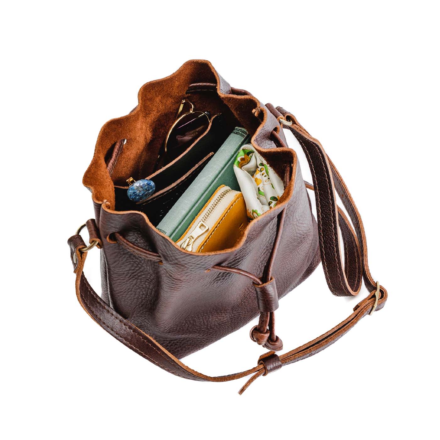 Coldbrew*Small | Slouchy crossbody bag with drawstring closure